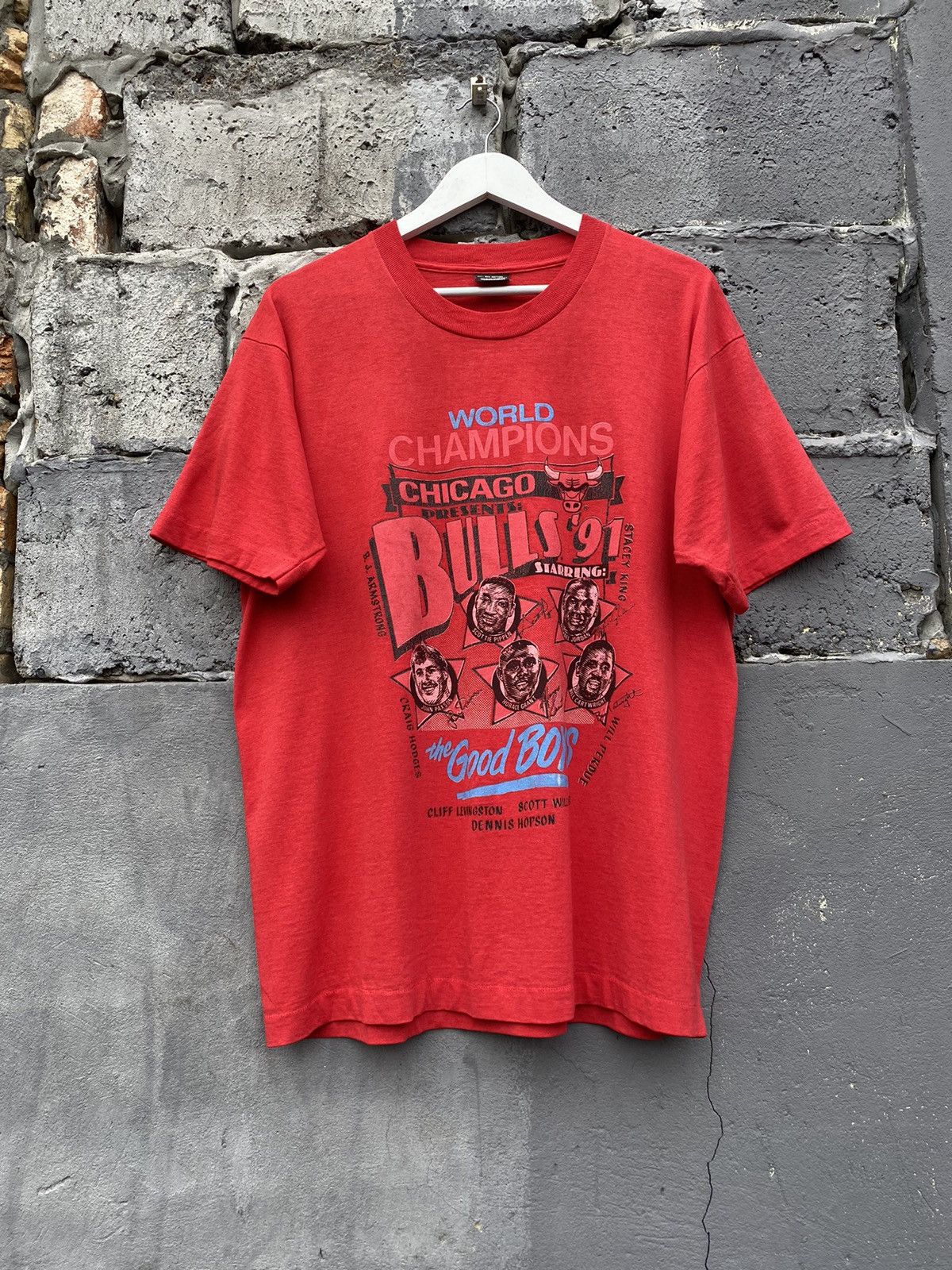 Vintage Vintage 1991 Chicago Bulls World Champions Michael Jordan Grailed