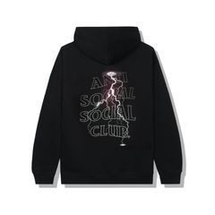 Anti social social discount club thunder hoodie