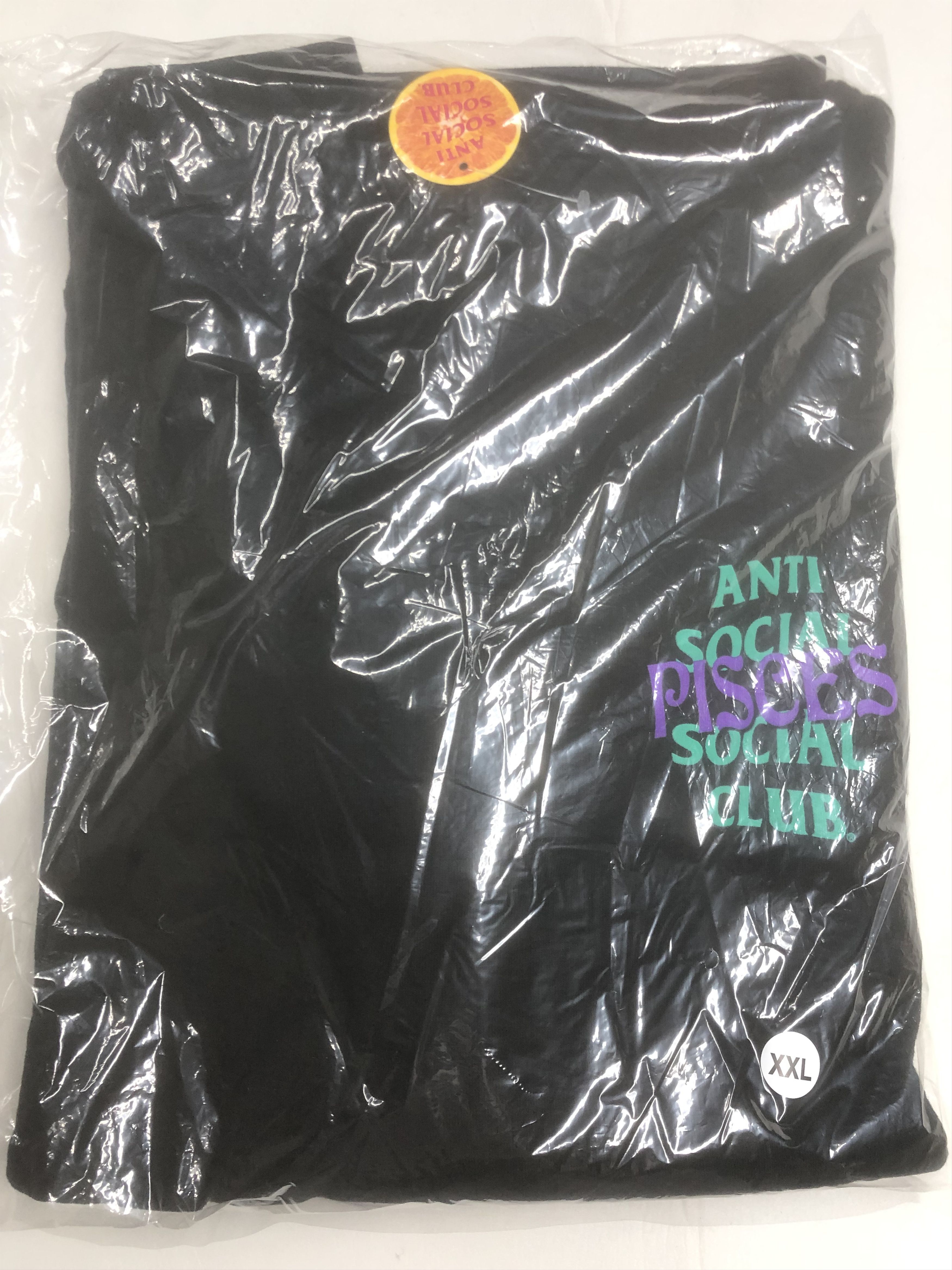 image of Anti Social Social Club Ds Green Assc Purple Pisces Black Hoodie Bape Kith Fog Kaws (Size 2XL)