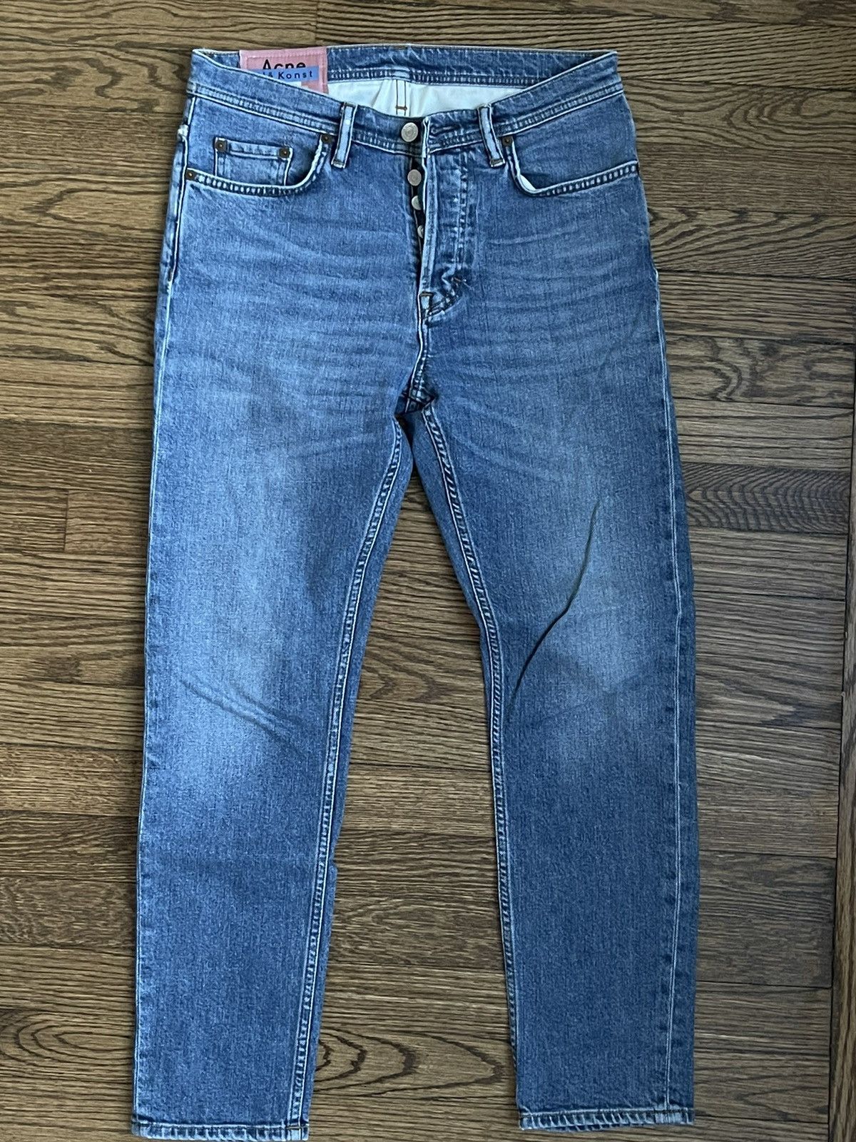 Acne Studios Acne Studios Bla Konst River in Mid Blue Size US 28 / EU 44 - 2 Thumbnail