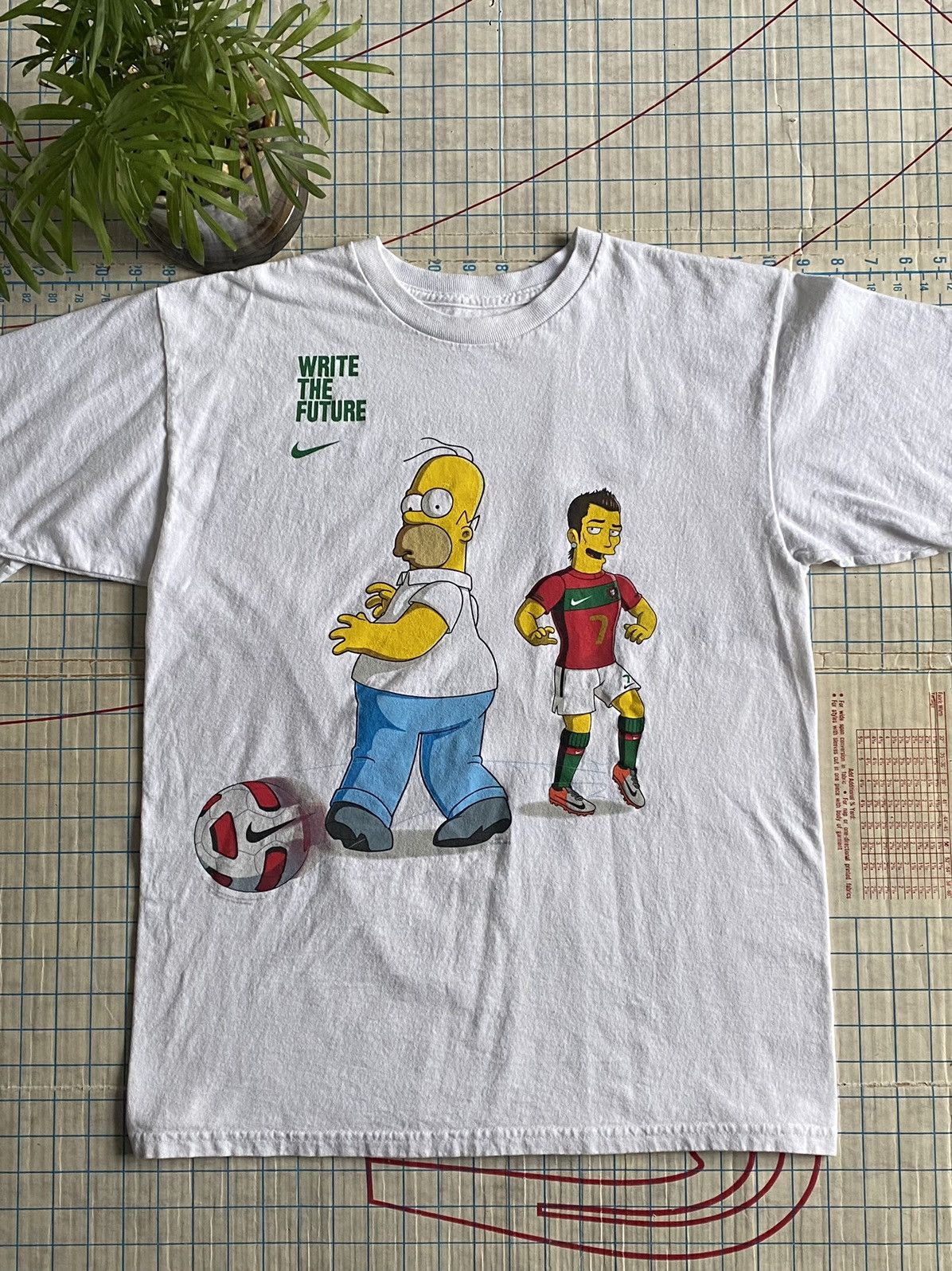 Ronal-D’Oh Portugal x 2024 Simpsons Nike T-Shirt Sz XL