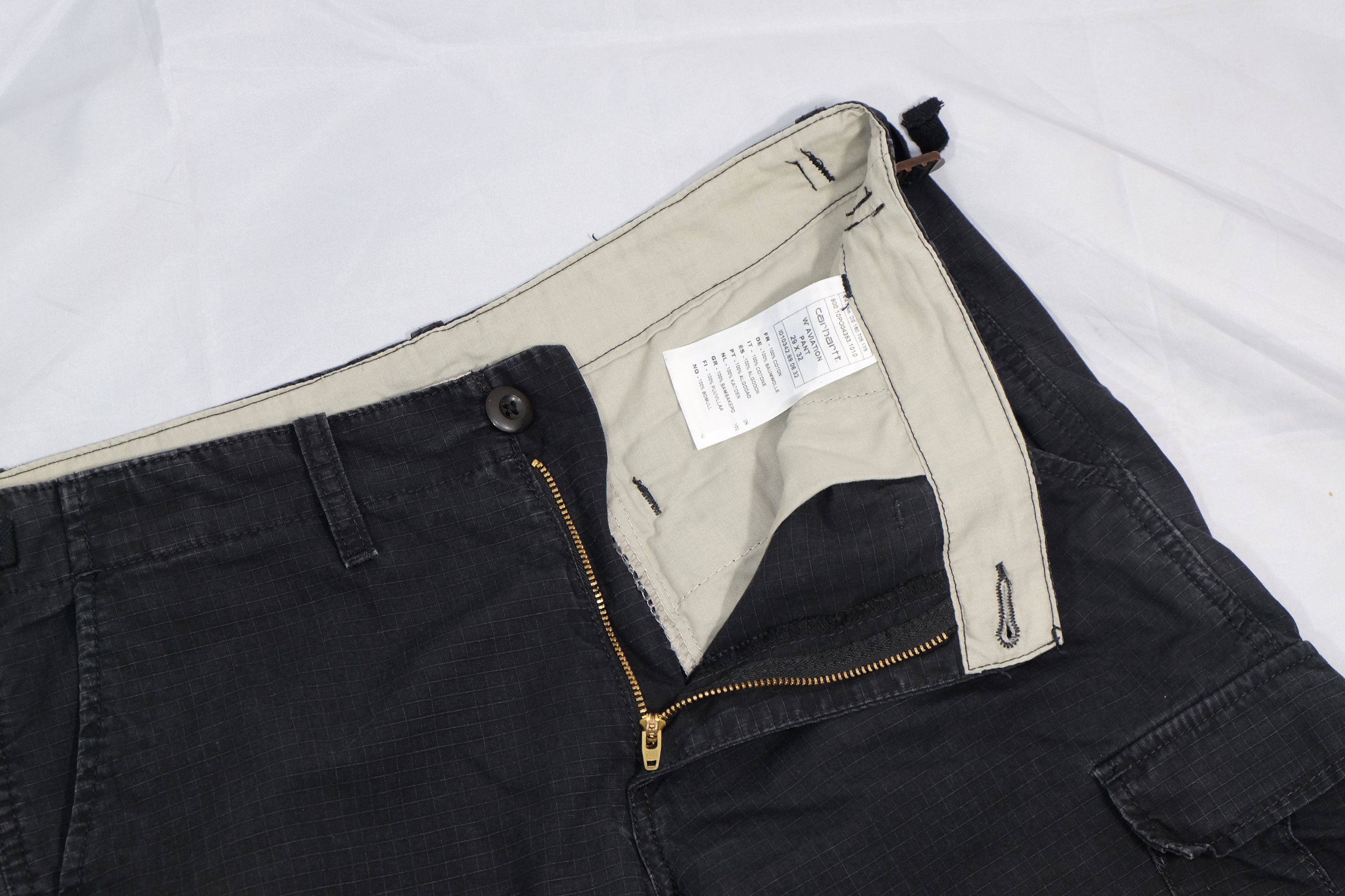 Carhartt Classic Black Washed Cargo Shorts Size US 30 / EU 46 - 3 Thumbnail