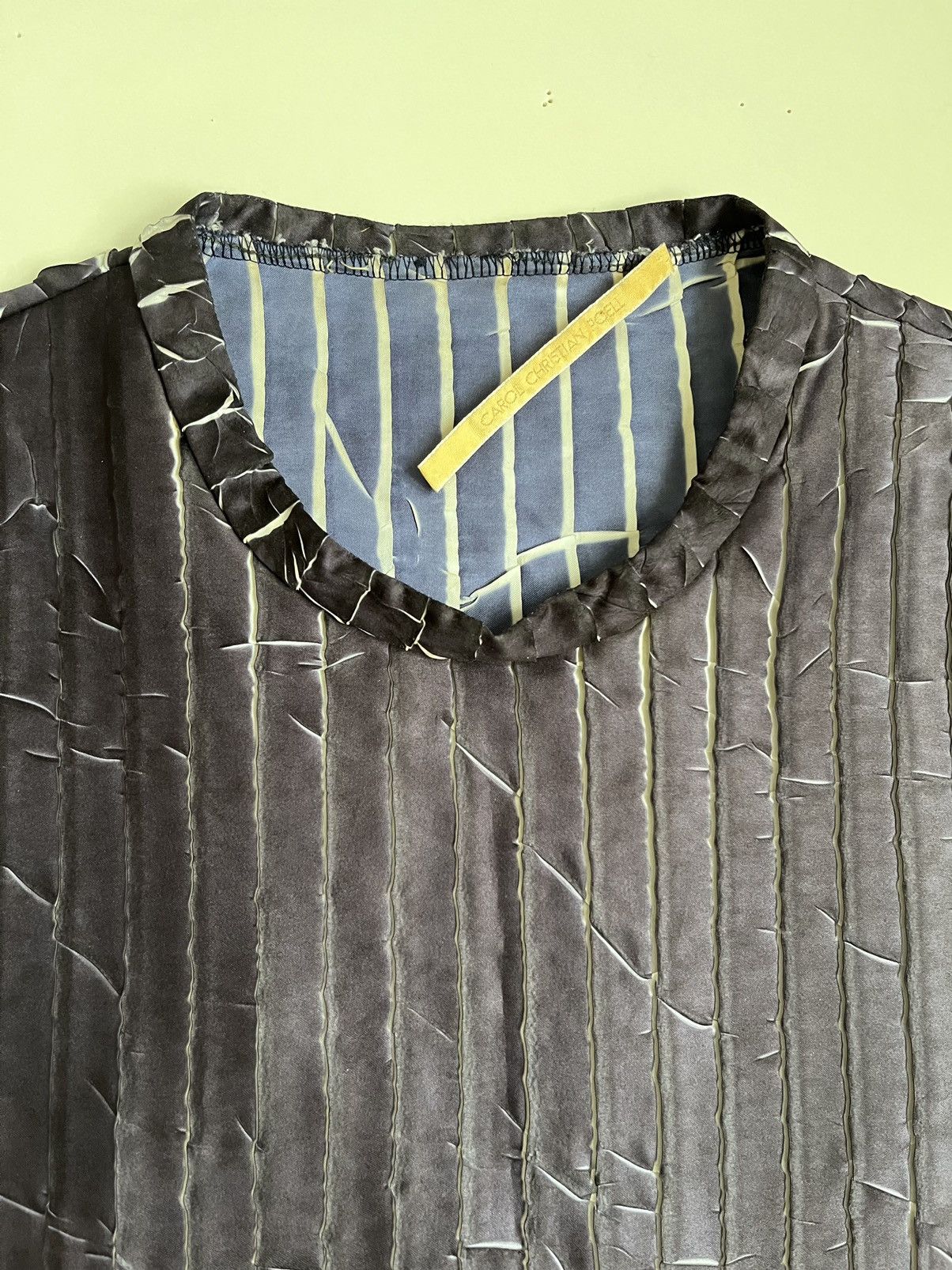 Carol Christian Poell Carol Christian Poell S/S Pleated Tee XS Spring 1996 Size US XS / EU 42 / 0 - 7 Thumbnail