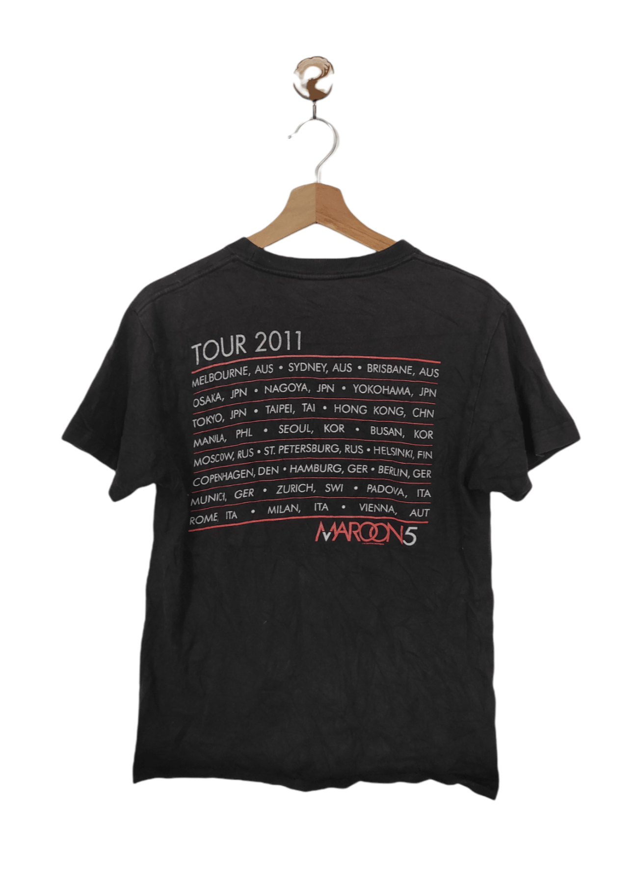 Band Tees Maroon 5 T Shirt Tour 2011 Size US S / EU 44-46 / 1 - 2 Thumbnail