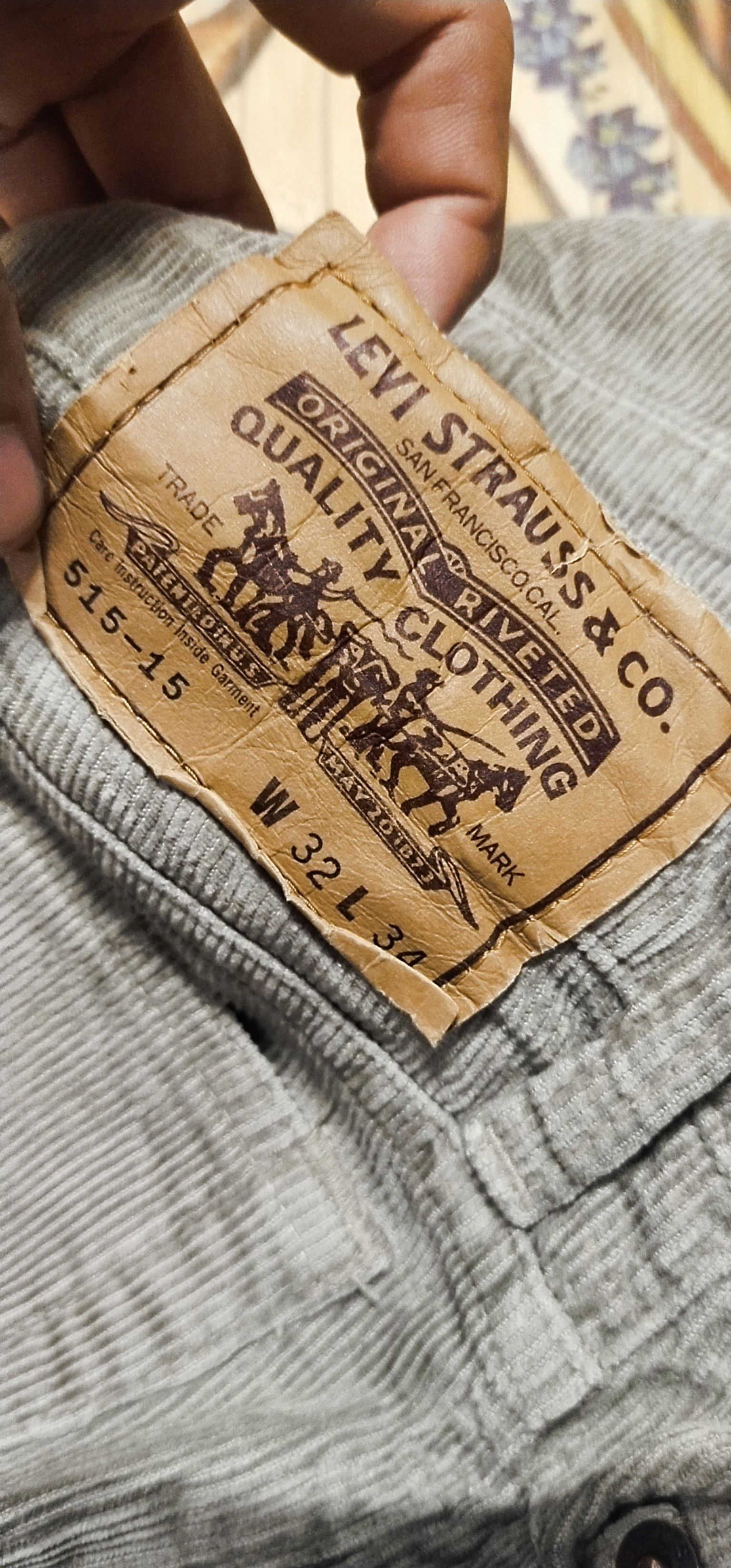 Levi's Final Drop Vintage Levis White Tab 515 Corduroy Japan Size US 32 / EU 48 - 6 Thumbnail