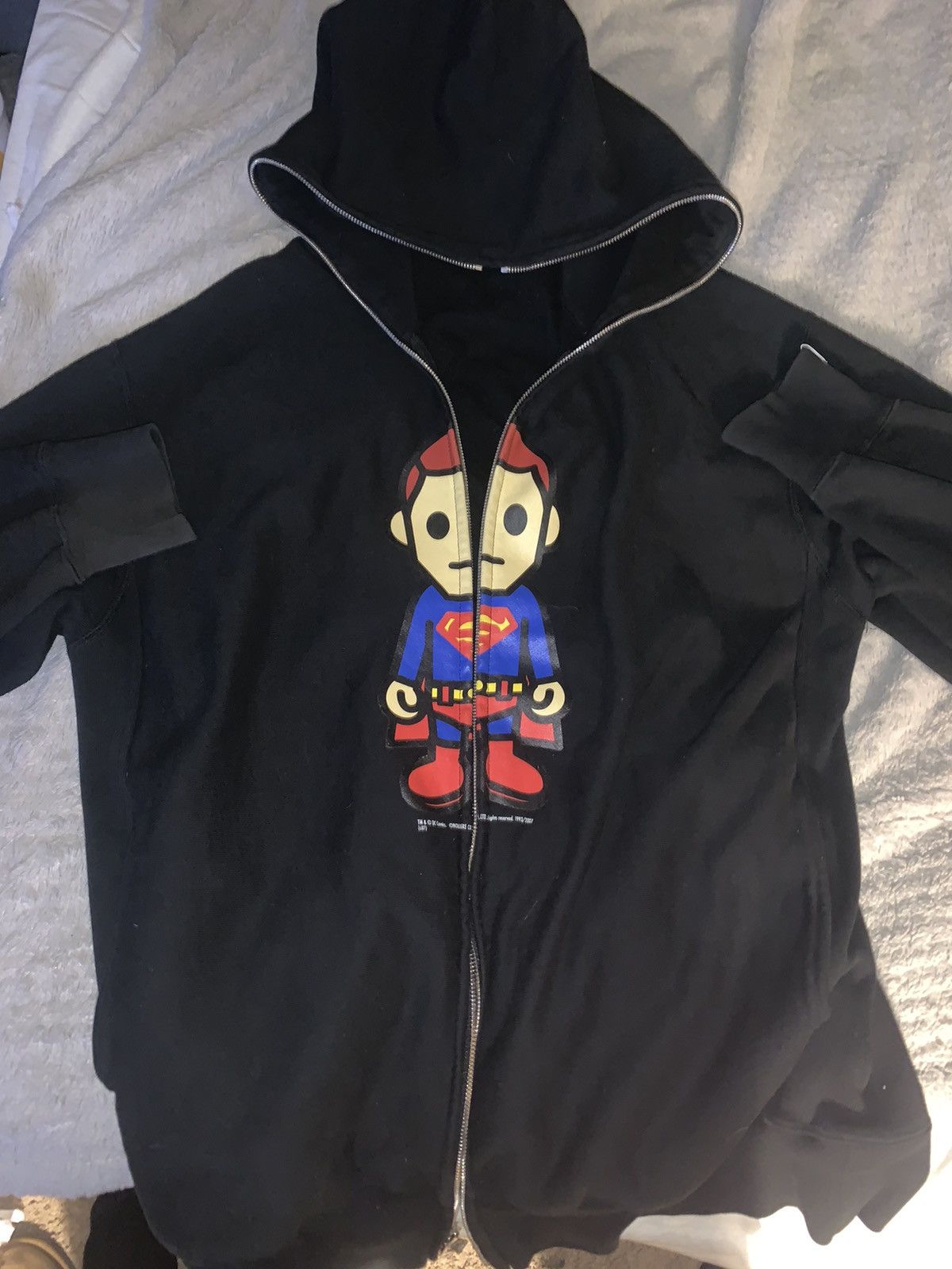 Bape Bape x DC Comics Superman Full Zip Hoodie Grailed