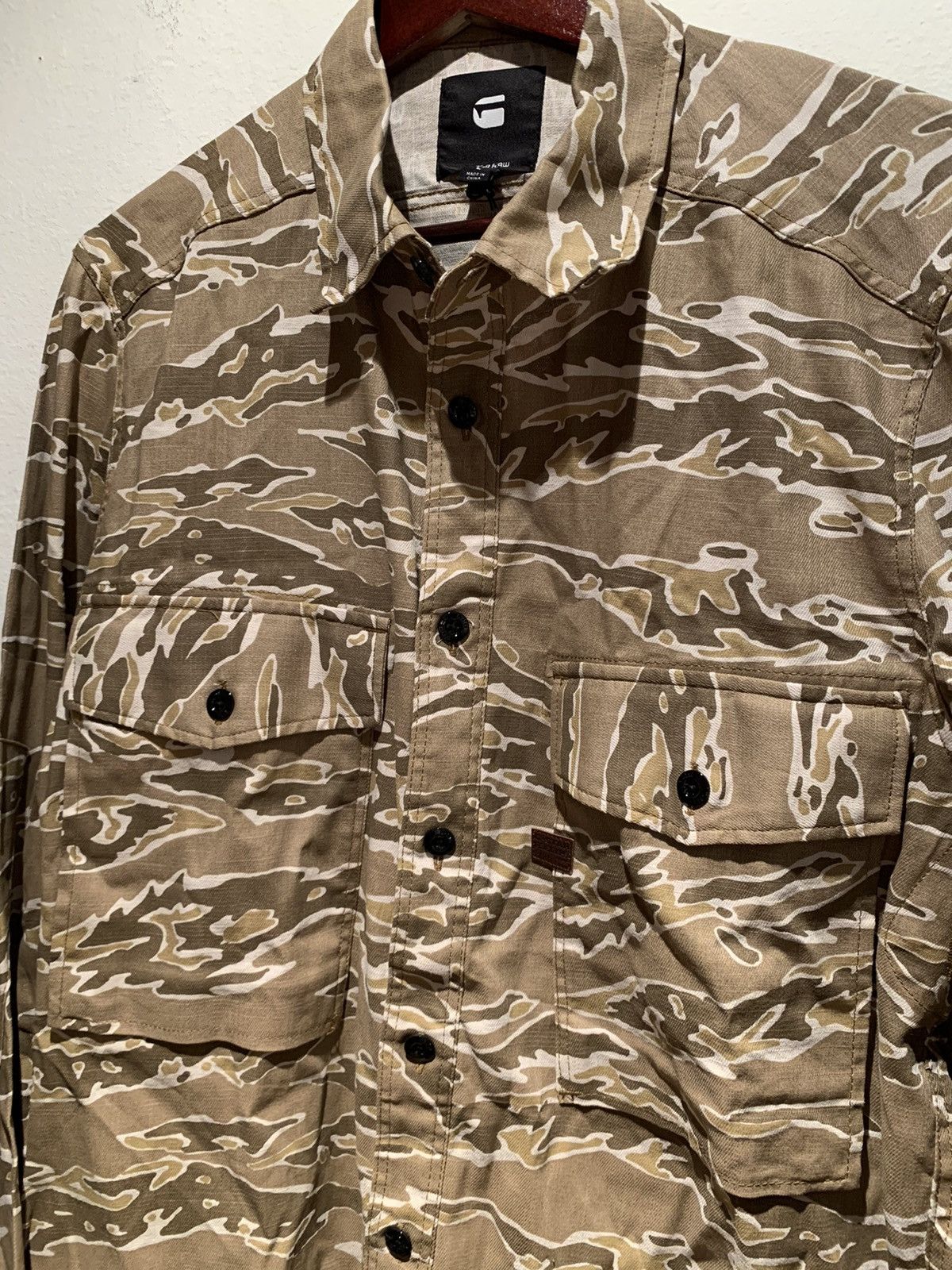 Designer × G-Star *RARE* New G-Star Raw Cargo Button Shirt - Large Size US L / EU 52-54 / 3 - 5 Thumbnail