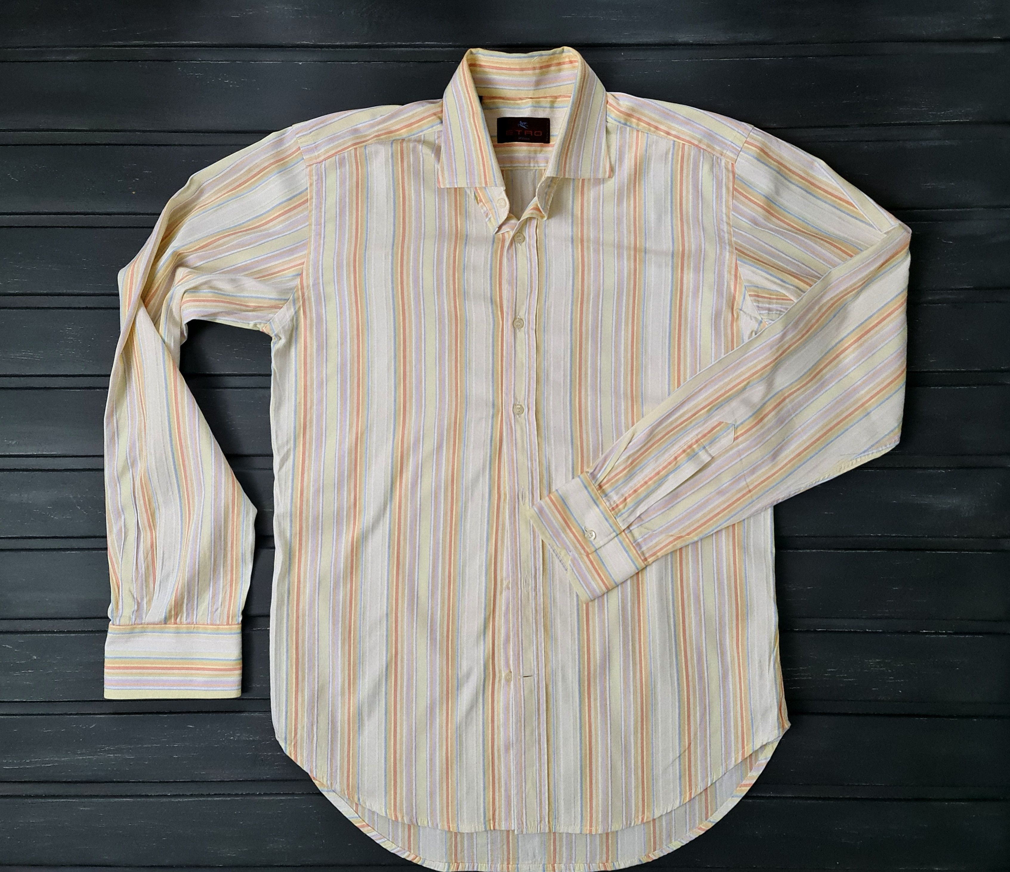 Etro Etro Milano Multi Color Striped Shirt size 40 Size US XXS / EU 40 - 2 Thumbnail