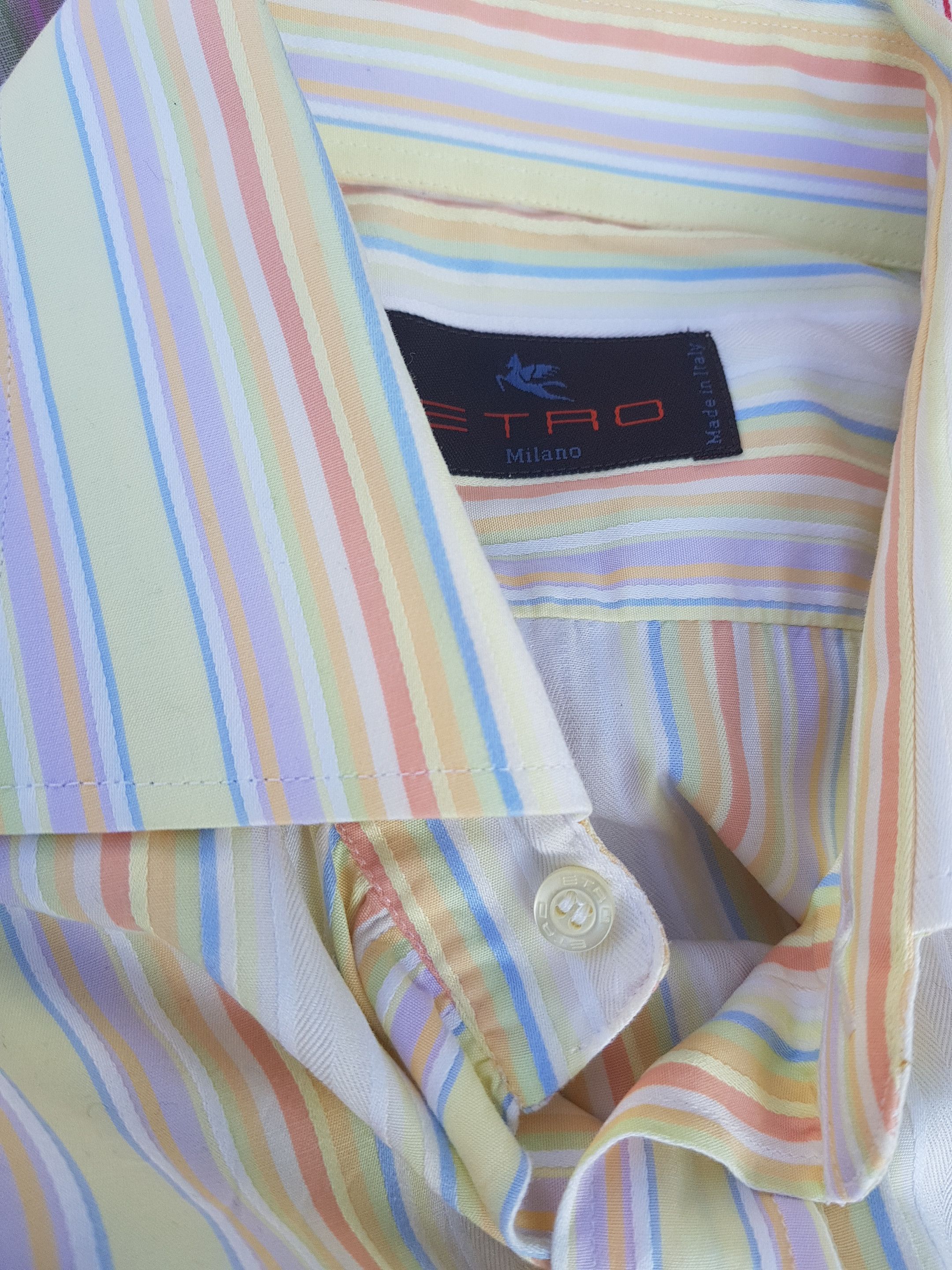 Etro Etro Milano Multi Color Striped Shirt size 40 Size US XXS / EU 40 - 1 Thumbnail