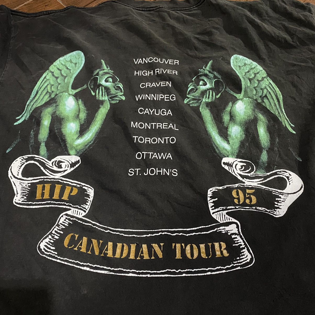 Band Tees × Vintage Vintage 1994 The Tragically Hip - Hip Canadian Tour 95 Size US XL / EU 56 / 4 - 4 Thumbnail