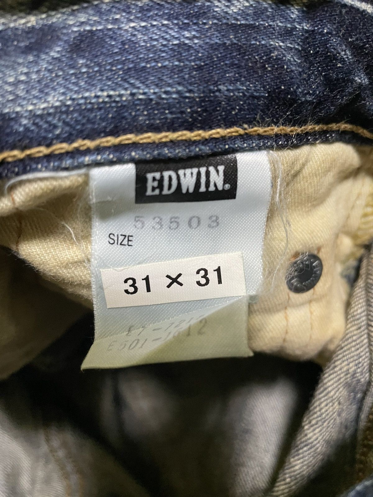 Edwin × Japanese Brand × Vintage Vintage Distressed Edwin 53503 Size US 32 / EU 48 - 11 Thumbnail