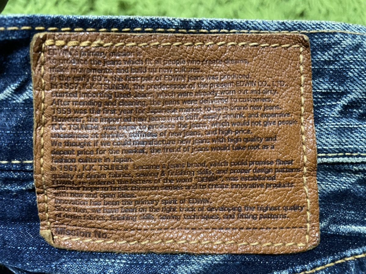Edwin × Japanese Brand × Vintage Vintage Distressed Edwin 53503 Size US 32 / EU 48 - 9 Thumbnail