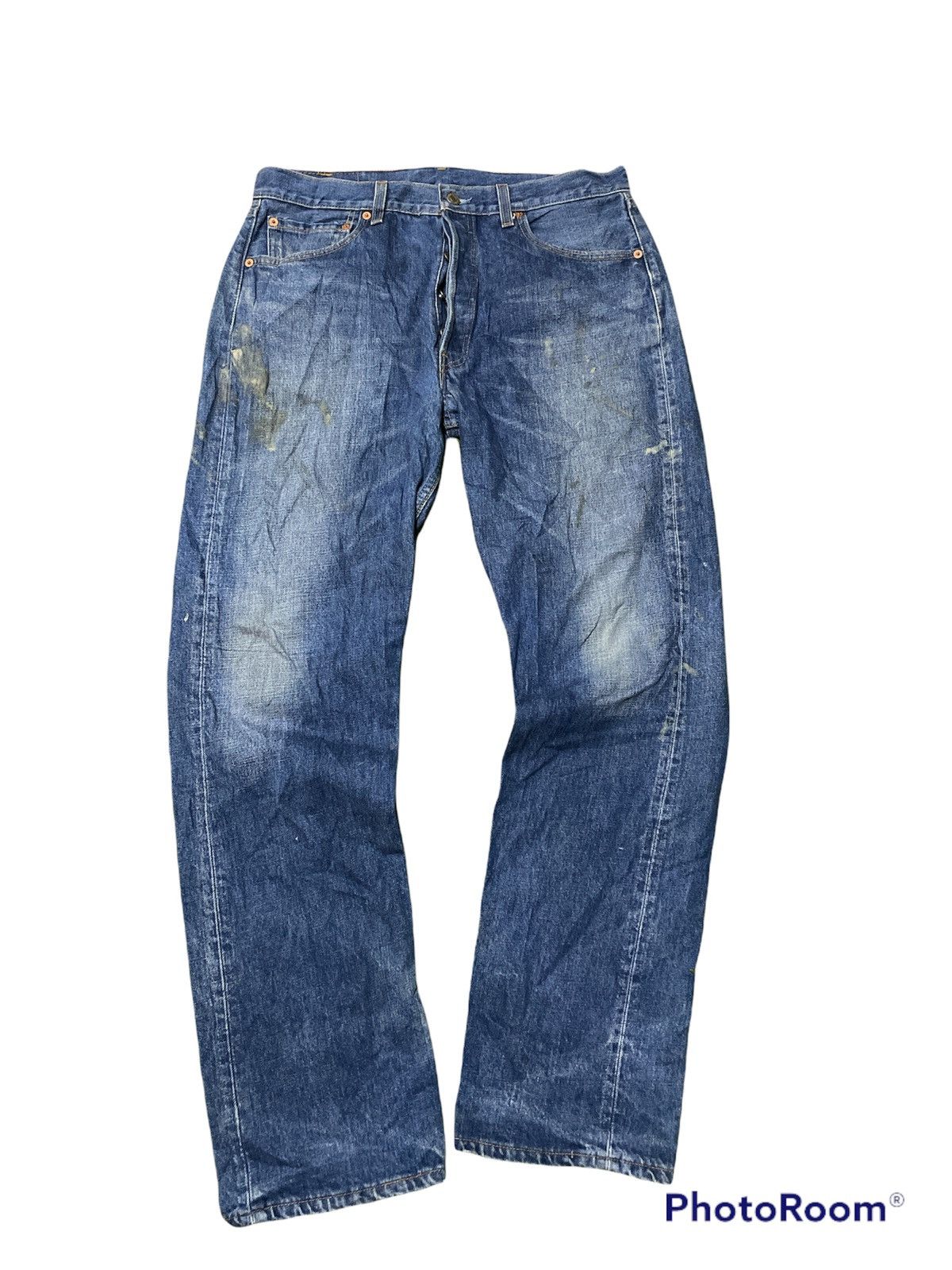 Levi's Levis 501 USA Distressed Vintage Look Size US 34 / EU 50 - 1 Thumbnail