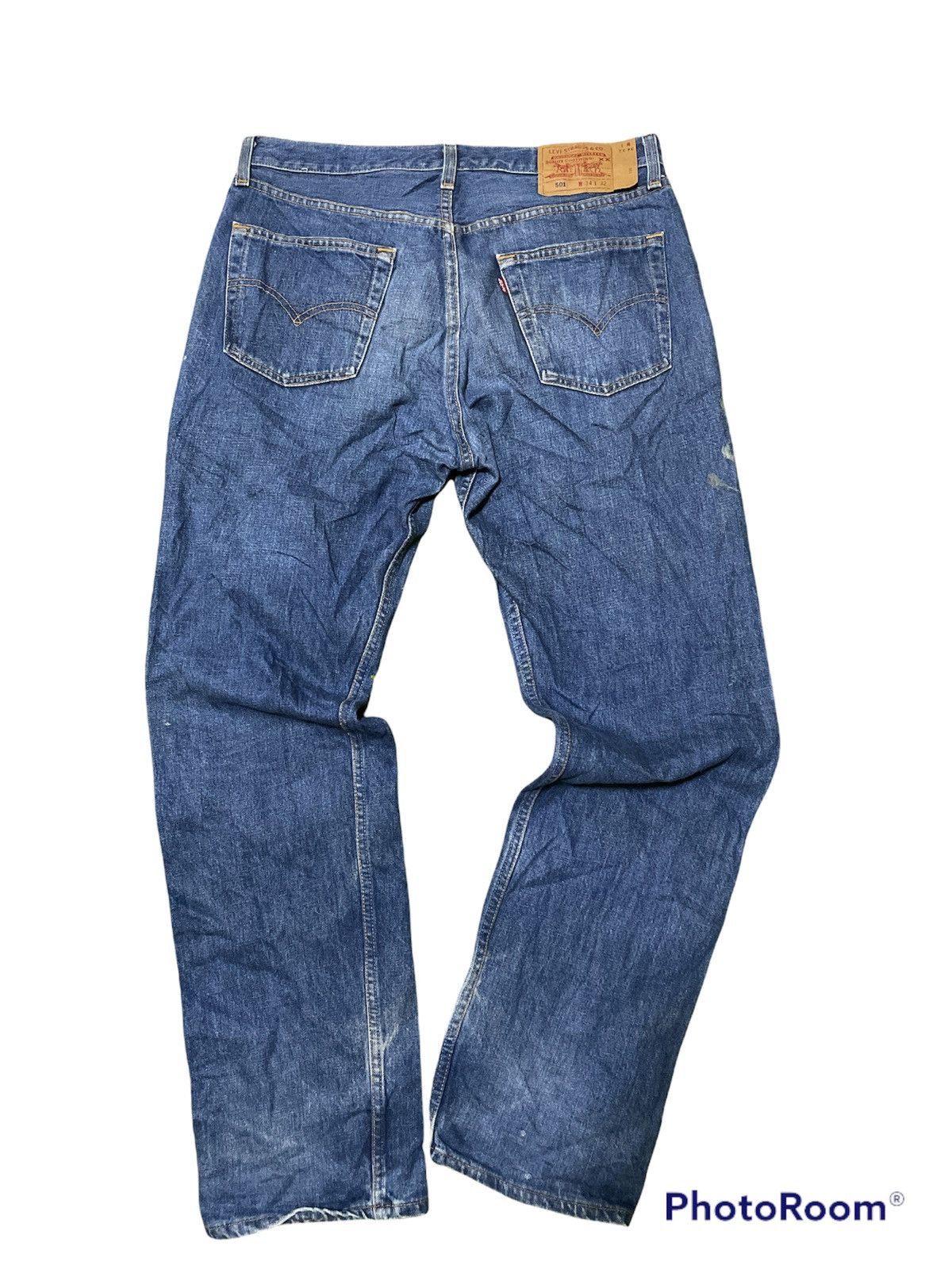 Levi's Levis 501 USA Distressed Vintage Look Size US 34 / EU 50 - 2 Thumbnail