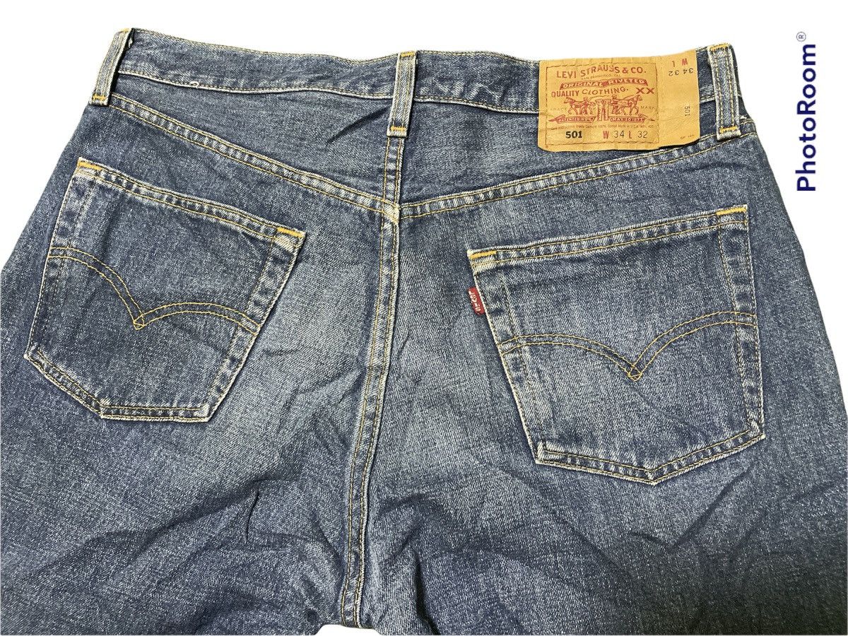 Levi's Levis 501 USA Distressed Vintage Look Size US 34 / EU 50 - 4 Thumbnail