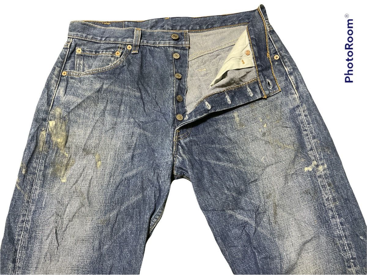 Levi's Levis 501 USA Distressed Vintage Look Size US 34 / EU 50 - 3 Thumbnail