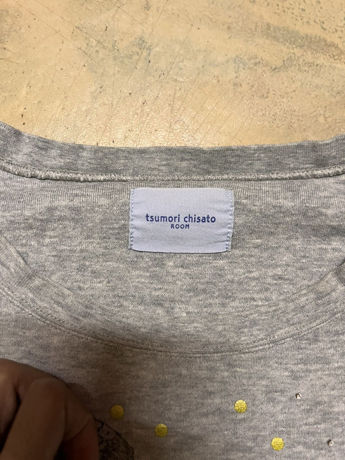 Japanese Brand Tsumori Chisato Big Logo Sweatshirt Size US L / EU 52-54 / 3 - 6 Thumbnail