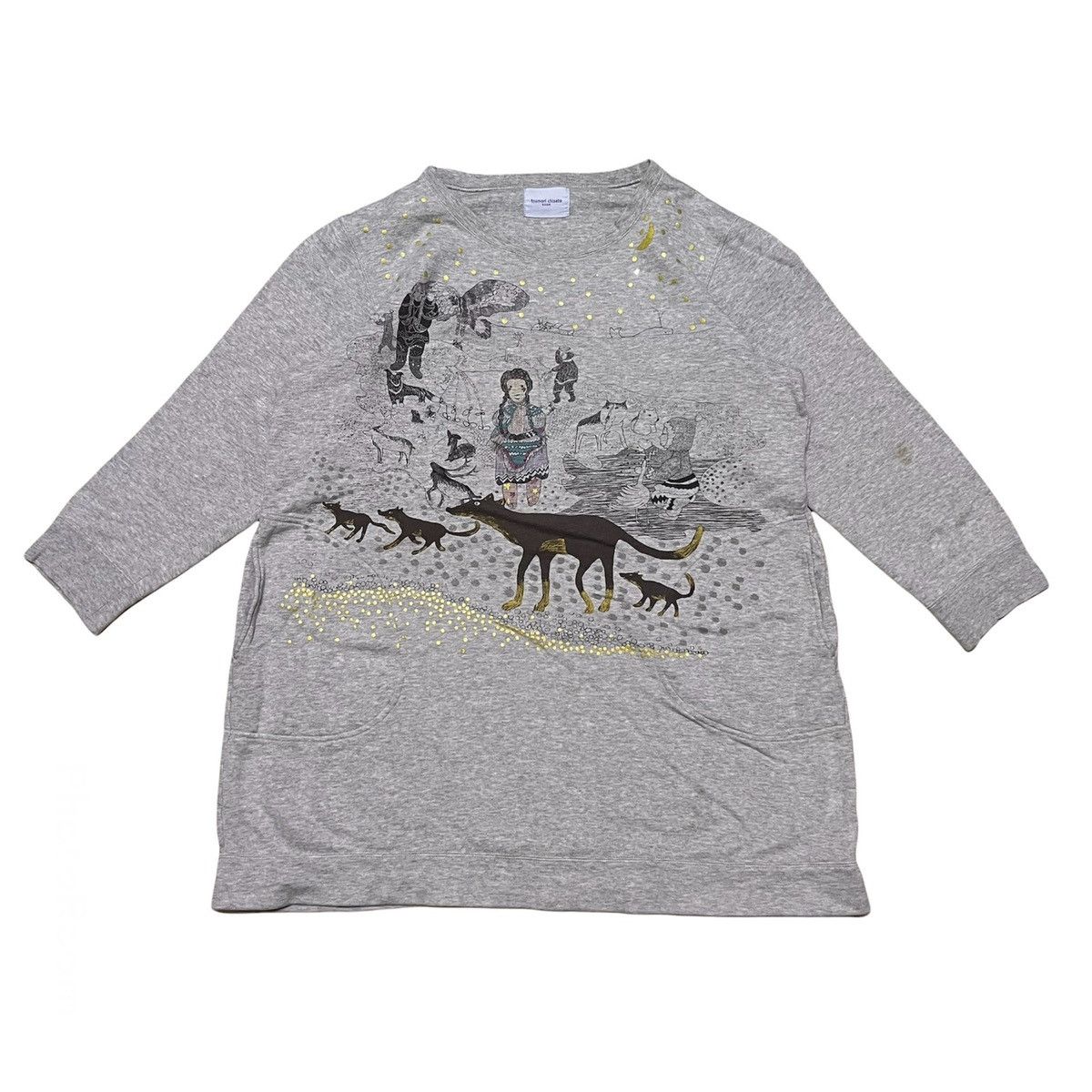 Japanese Brand Tsumori Chisato Big Logo Sweatshirt Size US L / EU 52-54 / 3 - 1 Thumbnail