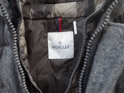Moncler Guyenne Herringbone Wool Jacket