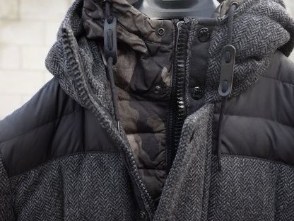 Moncler Guyenne Herringbone Wool Jacket