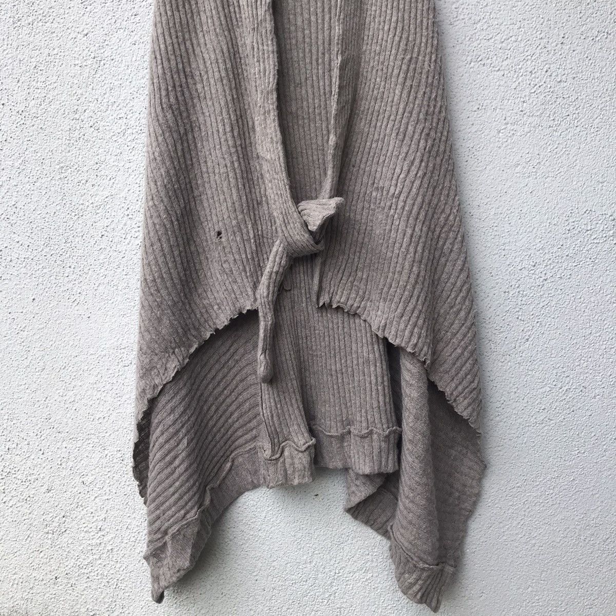 Aran Isles Knitwear × Homespun Knitwear × Vintage Vintage Art Themes Sleeveless Waterfall Knit Cardigan Size US S / EU 44-46 / 1 - 3 Thumbnail