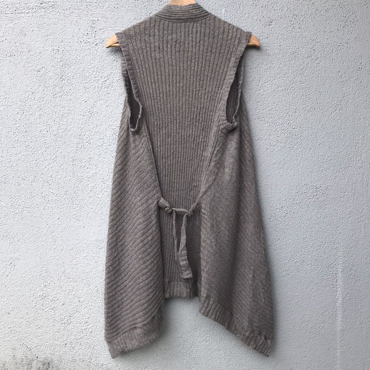 Aran Isles Knitwear × Homespun Knitwear × Vintage Vintage Art Themes Sleeveless Waterfall Knit Cardigan Size US S / EU 44-46 / 1 - 11 Thumbnail