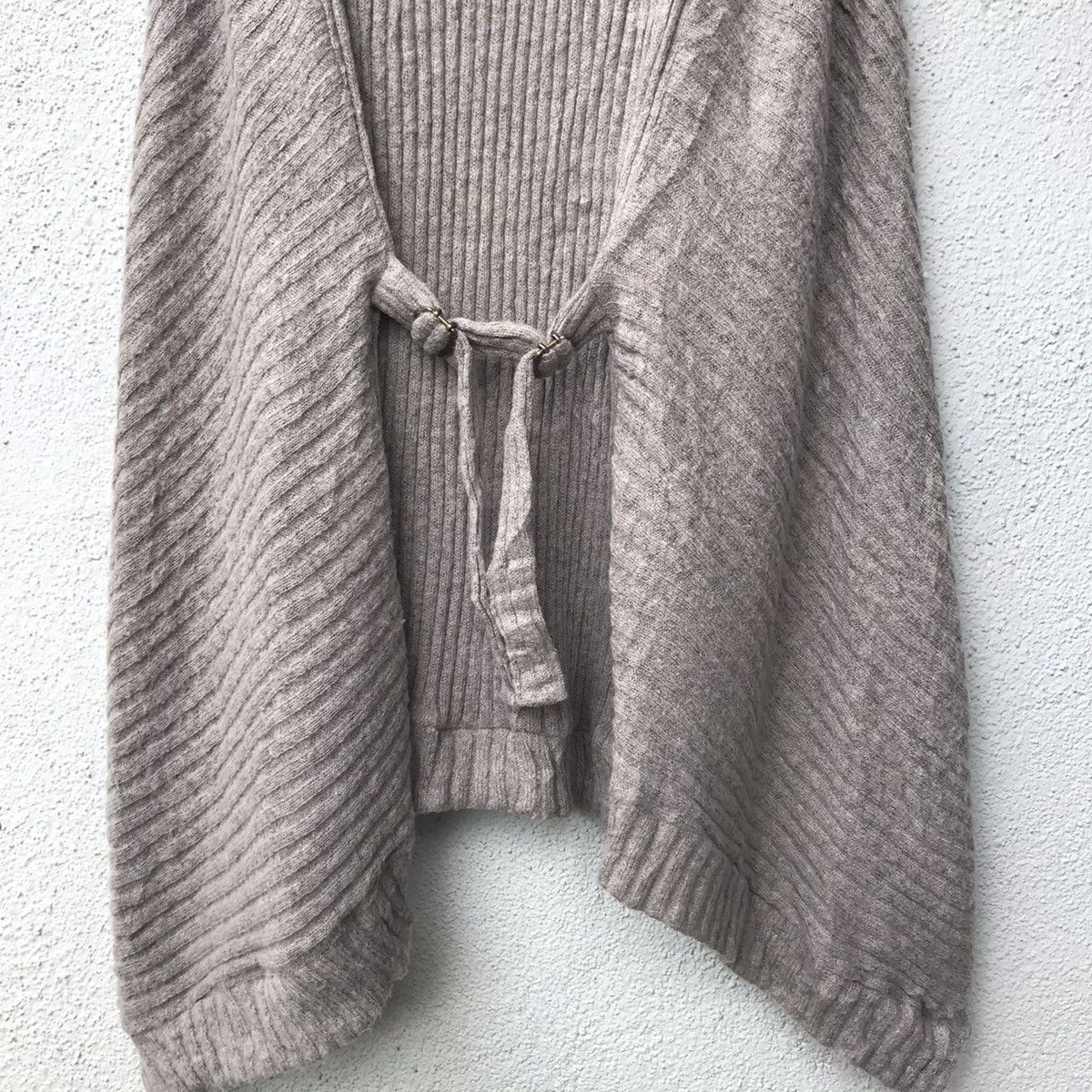 Aran Isles Knitwear × Homespun Knitwear × Vintage Vintage Art Themes Sleeveless Waterfall Knit Cardigan Size US S / EU 44-46 / 1 - 10 Thumbnail