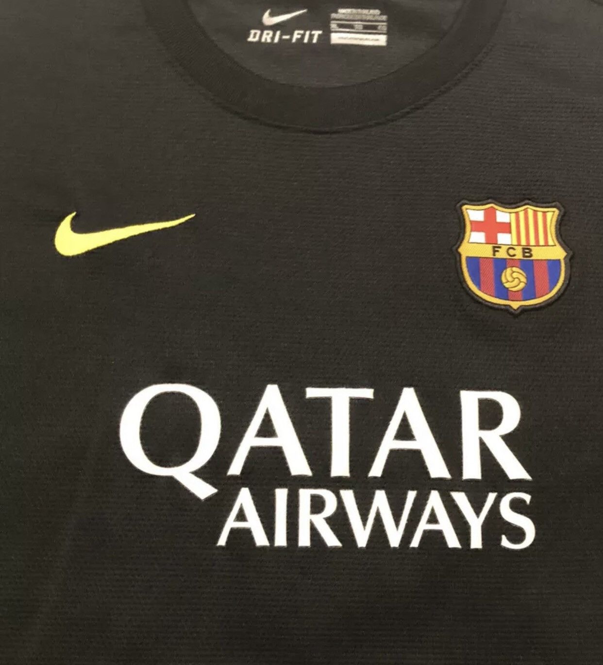 Nike Nike Barcelona FC Soccer Jersey Youth XL - Mens Small Black Size US S / EU 44-46 / 1 - 2 Thumbnail