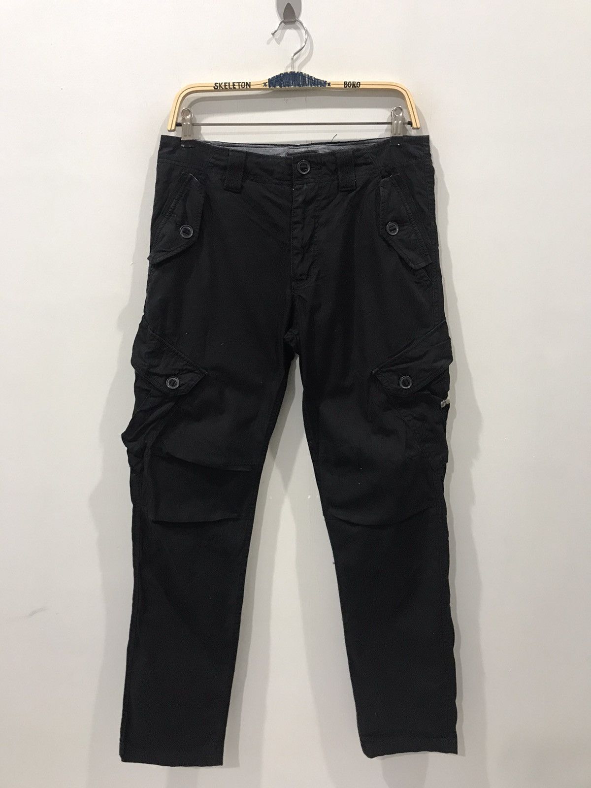 Japanese Brand SURPLUS Japan Military Designr Angled Side Pocket Cargo Pant Size US 31 - 1 Thumbnail
