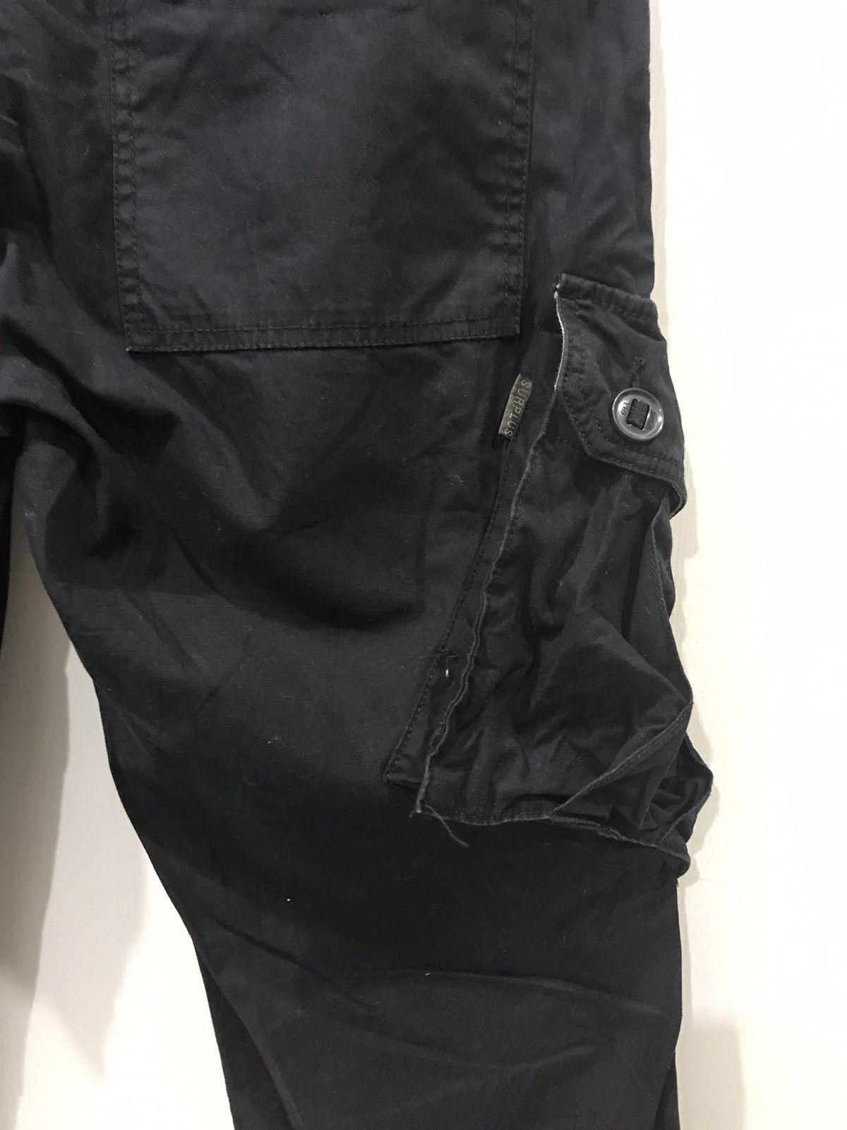 Japanese Brand SURPLUS Japan Military Designr Angled Side Pocket Cargo Pant Size US 31 - 11 Thumbnail