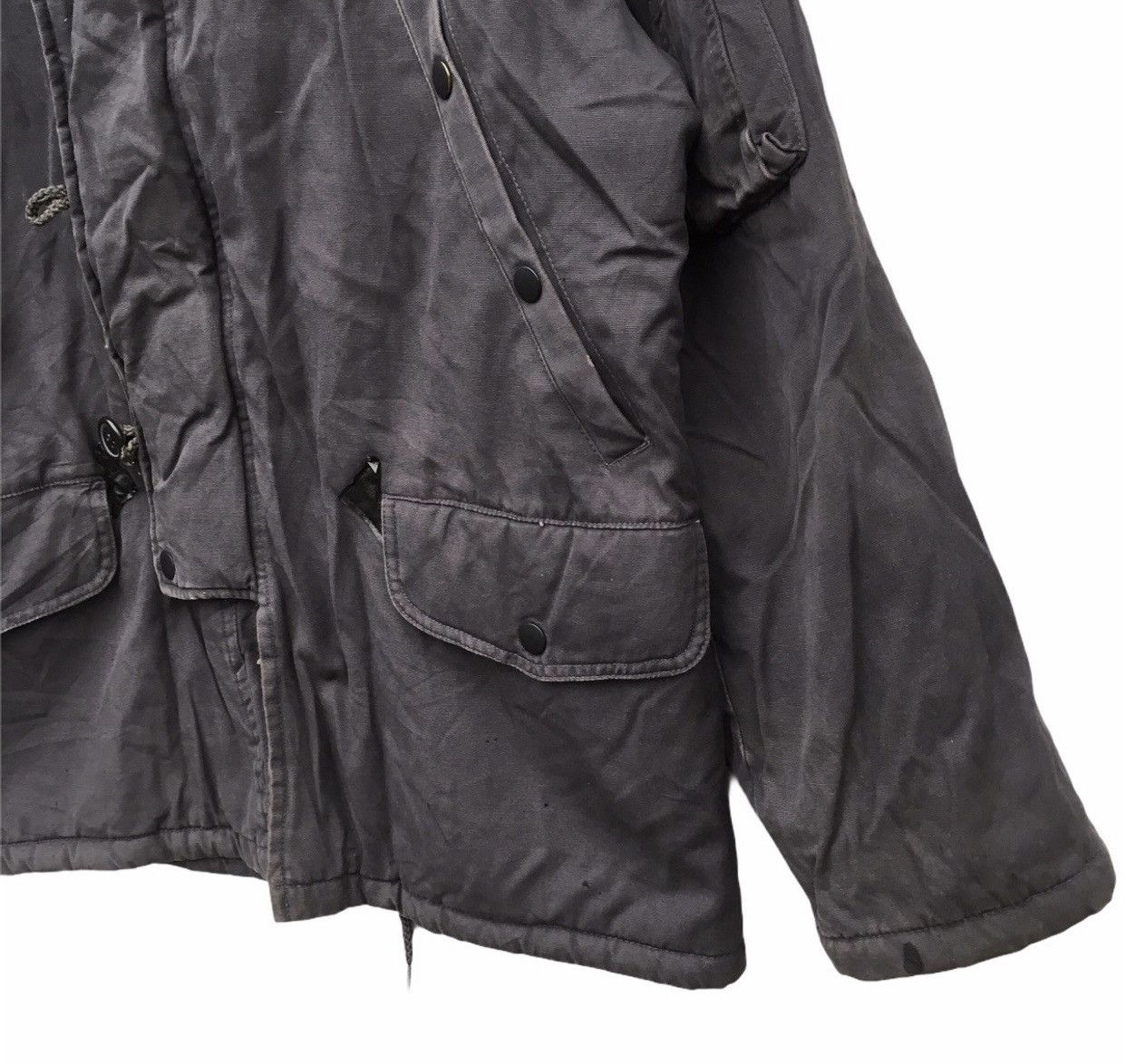 Japanese Brand × Vintage Vtg FDNY Wide Pocket Military Parka Jacket Fur Hooded Size US M / EU 48-50 / 2 - 5 Thumbnail