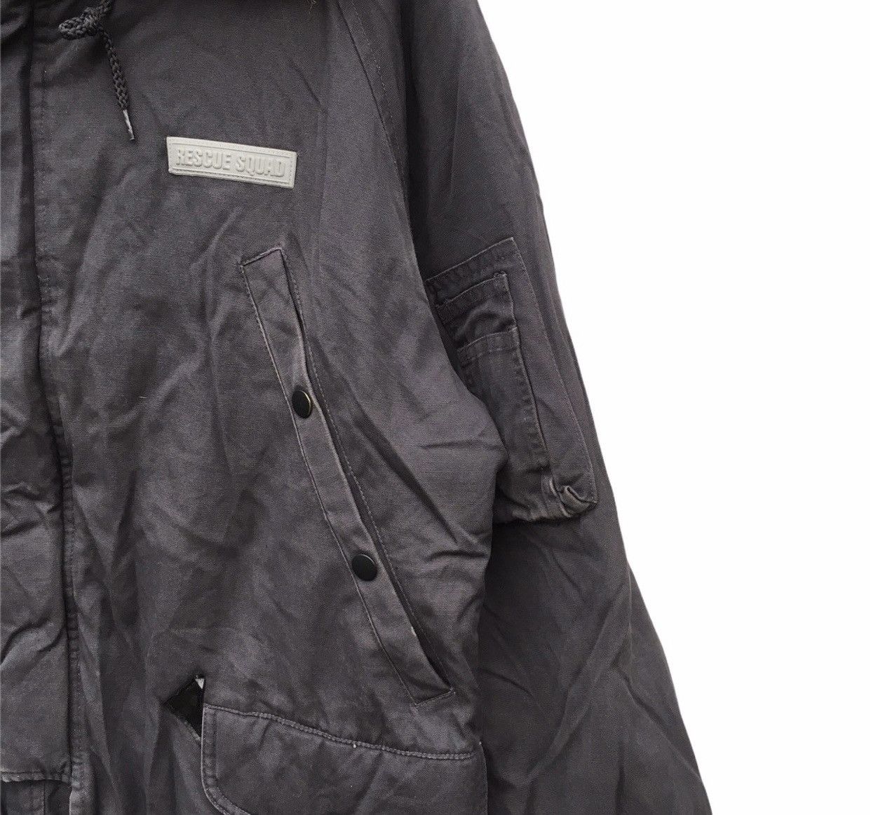 Japanese Brand × Vintage Vtg FDNY Wide Pocket Military Parka Jacket Fur Hooded Size US M / EU 48-50 / 2 - 4 Thumbnail