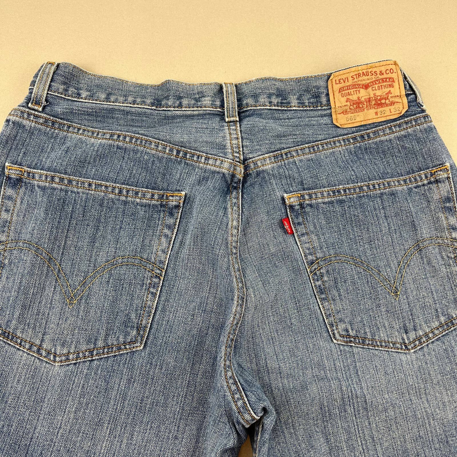 Levi's Levi's 569 Loose Fit Blue Denim Jeans Mens 32x32 Stone Wash ...