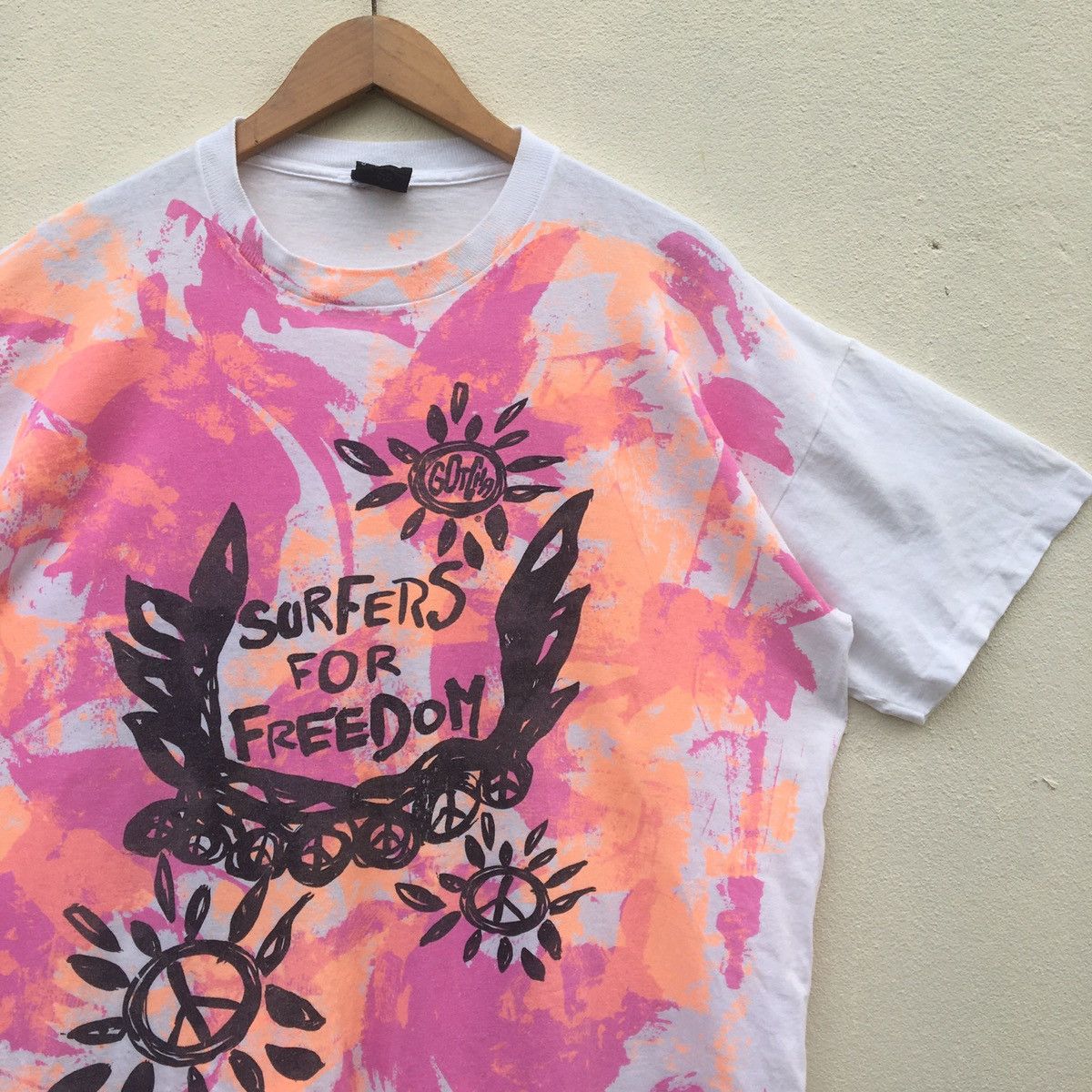 Gotcha × Vintage RARE‼️Vintage GOTCHA SURFERS FOR FREEDOM FULLPRINT T-shirt Size US XL / EU 56 / 4 - 3 Thumbnail