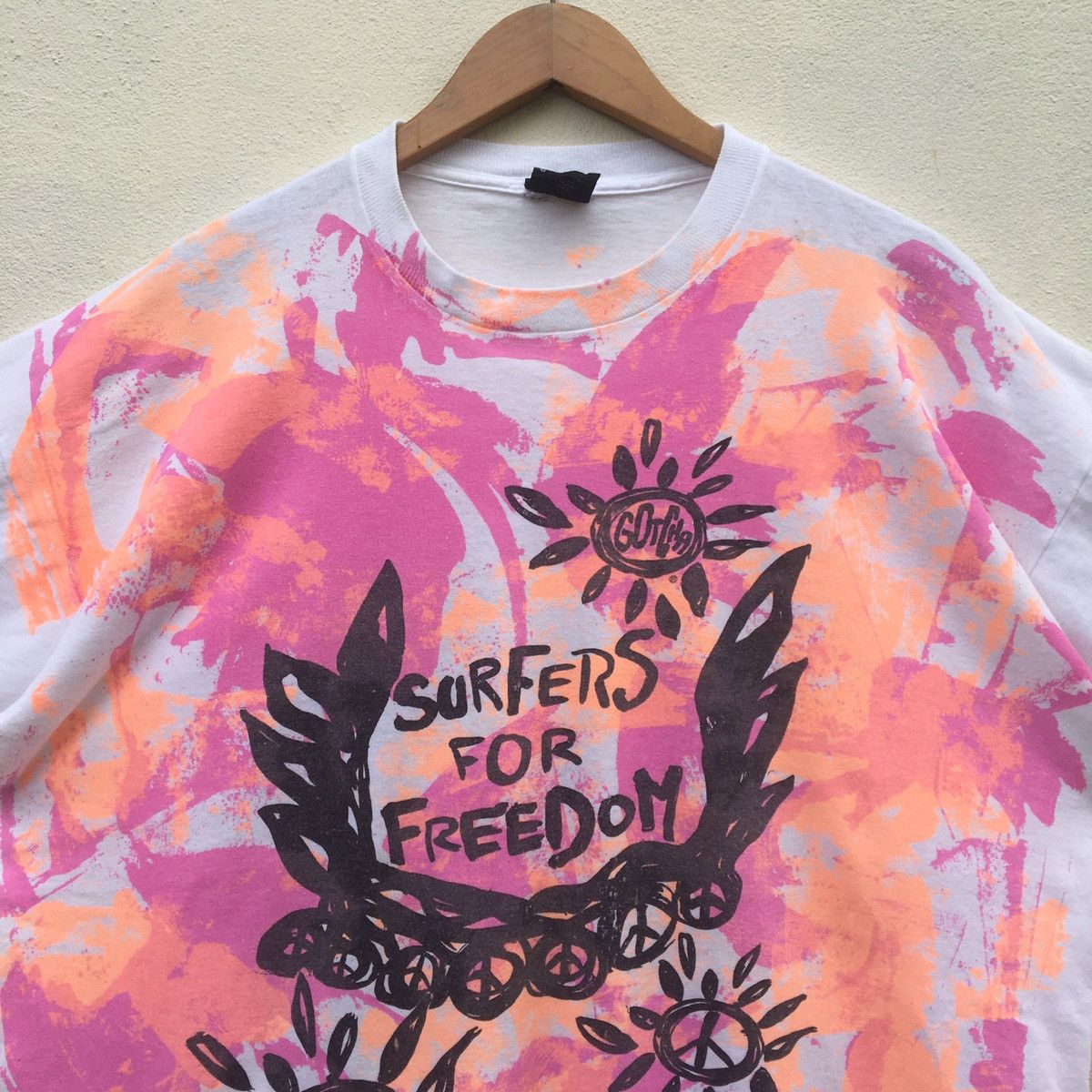 Gotcha × Vintage RARE‼️Vintage GOTCHA SURFERS FOR FREEDOM FULLPRINT T-shirt Size US XL / EU 56 / 4 - 2 Thumbnail