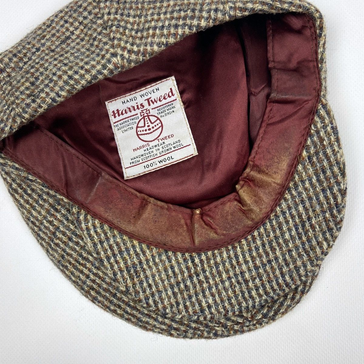 Harris Tweed Vintage 90s Harris Tweed Wool Hat Hand woven Scotland wool Size ONE SIZE - 6 Thumbnail