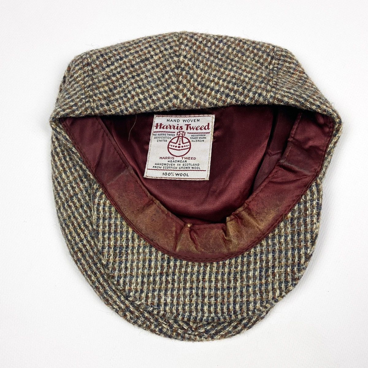 Harris Tweed Vintage 90s Harris Tweed Wool Hat Hand woven Scotland wool Size ONE SIZE - 4 Thumbnail