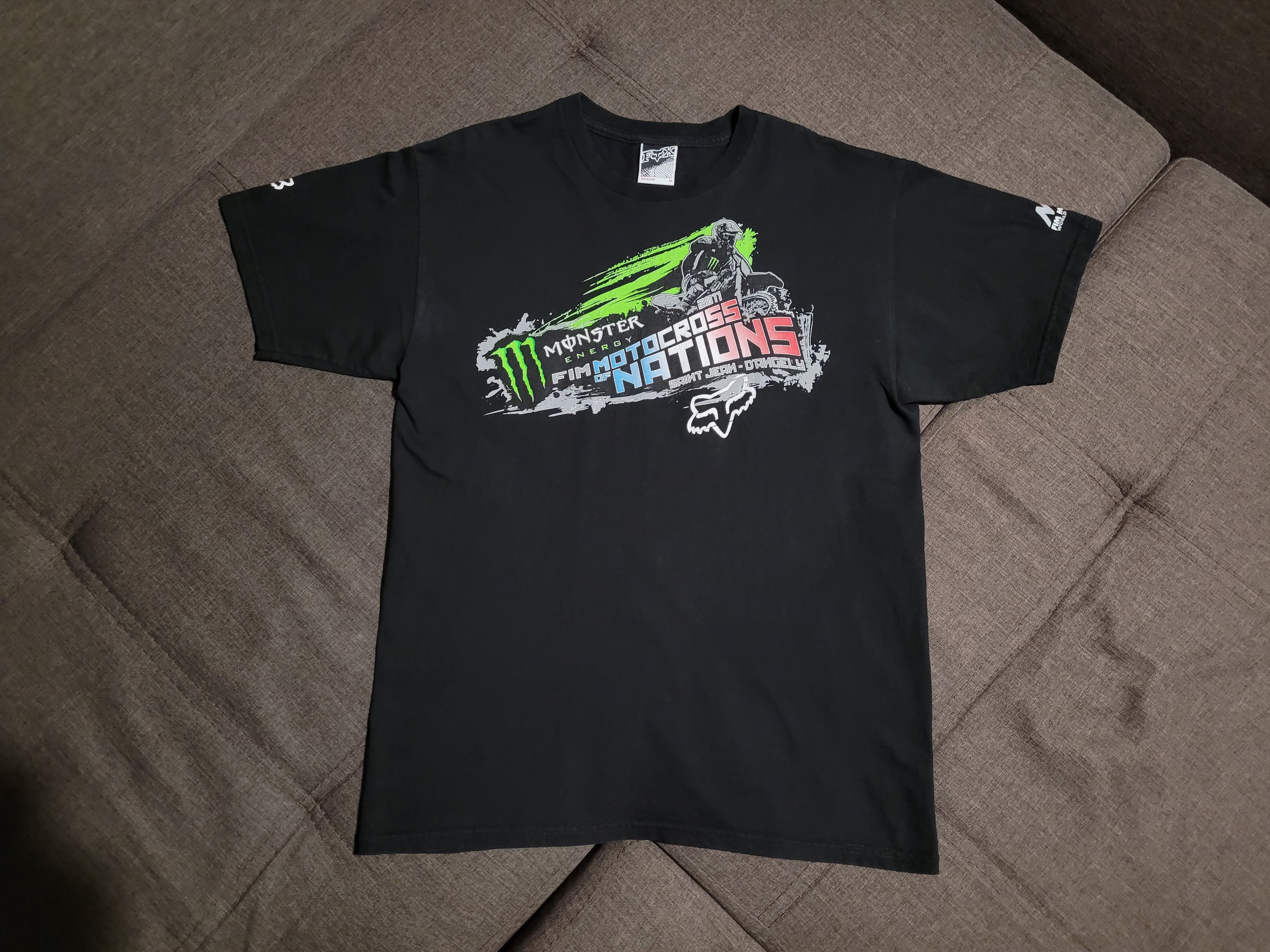 Fox Racing Vintage Fox fim Motocross of nations tee 2011 Size US M / EU 48-50 / 2 - 1 Thumbnail