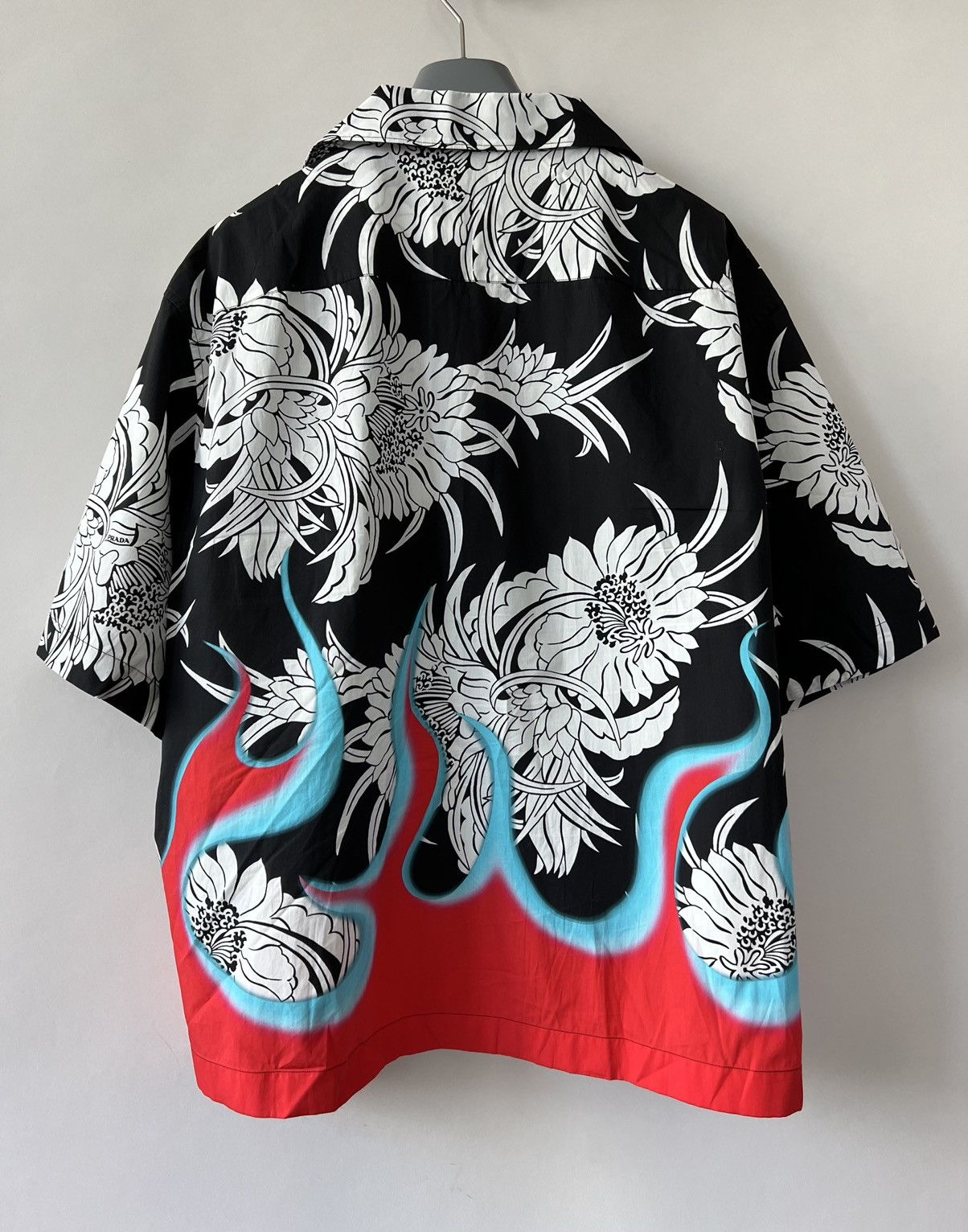 Prada Prada Cotton Flame Print Shirt Size US XXL / EU 58 / 5 - 2 Thumbnail