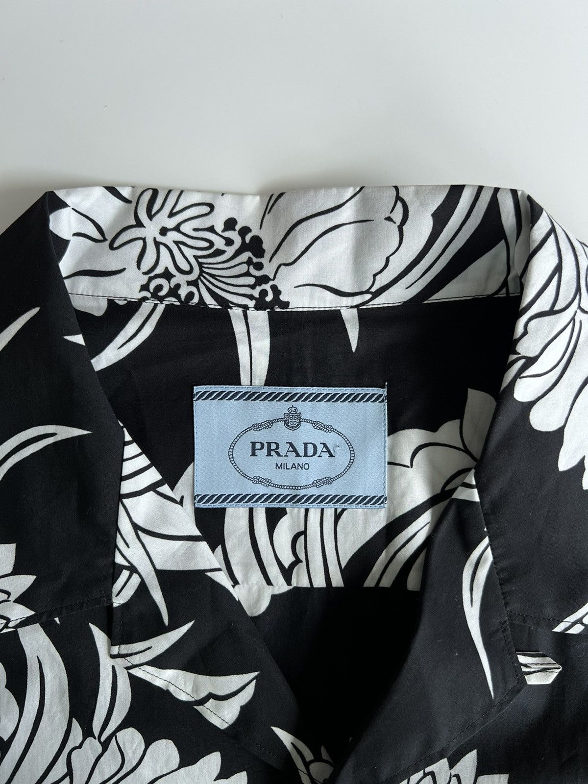 Prada Prada Cotton Flame Print Shirt Size US XXL / EU 58 / 5 - 4 Thumbnail
