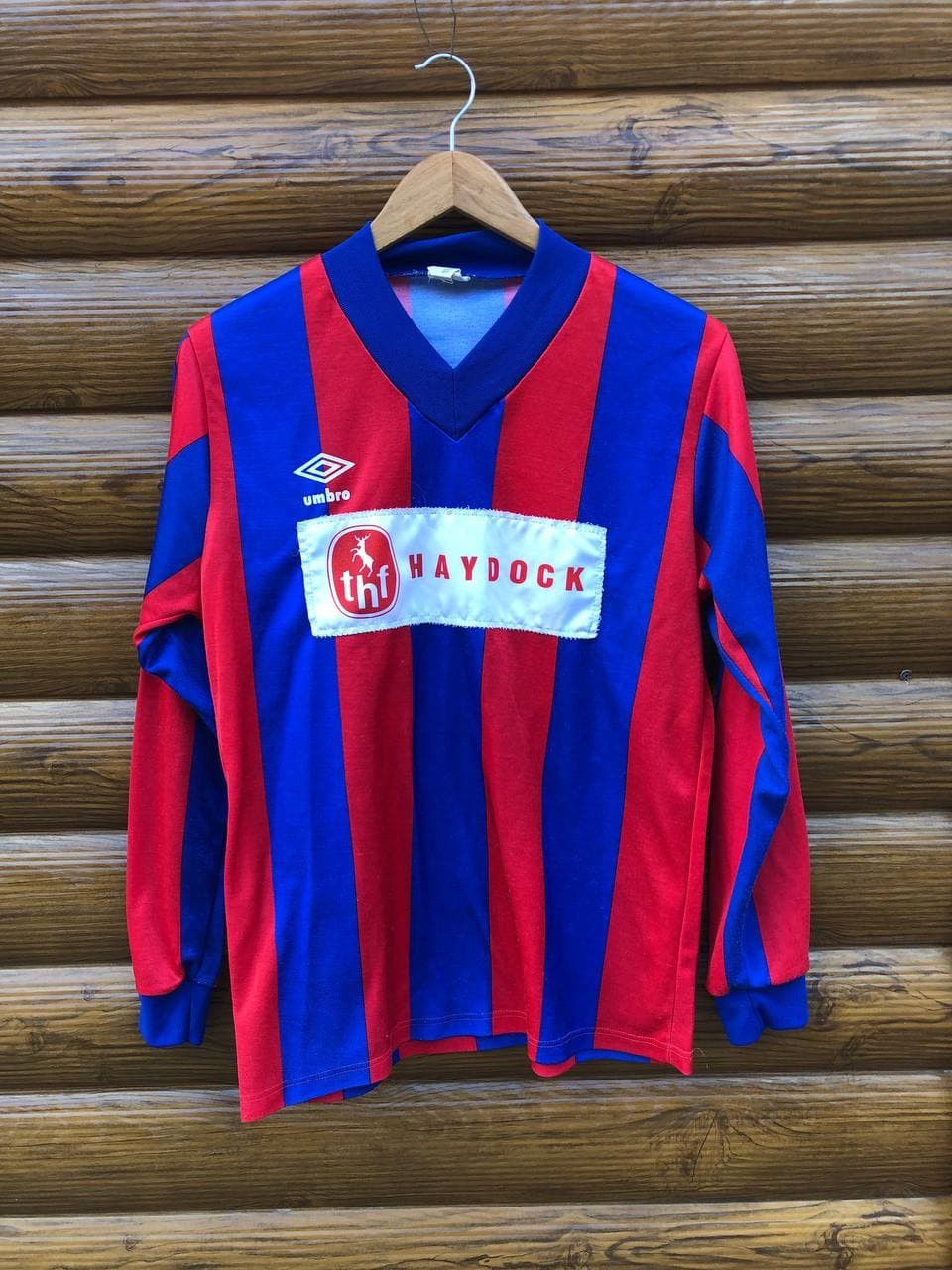 Umbro VINTAGE 80s HAYDOCK UMBRO FOOTBALL SOCCER SHIRT JERSEY Size US M / EU 48-50 / 2 - 1 Thumbnail