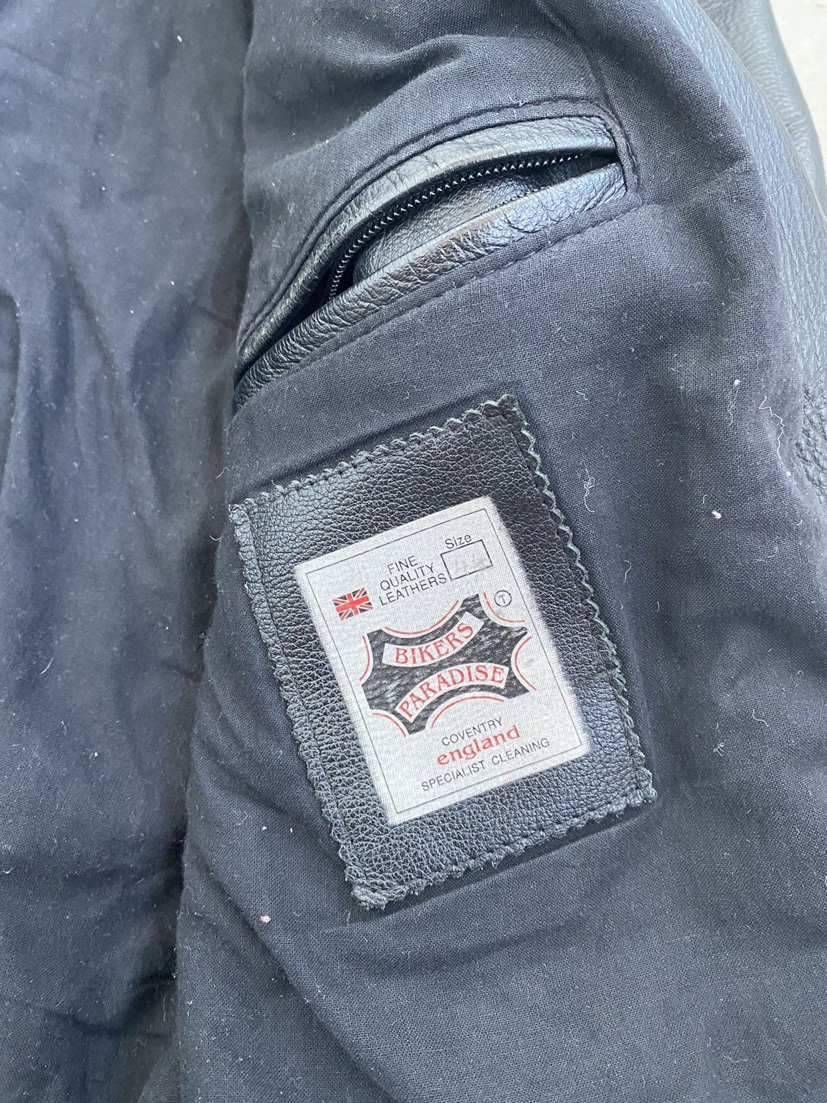 Genuine Leather × Vintage Vintage 90s Leather Biker Jacket Size US M / EU 48-50 / 2 - 3 Thumbnail