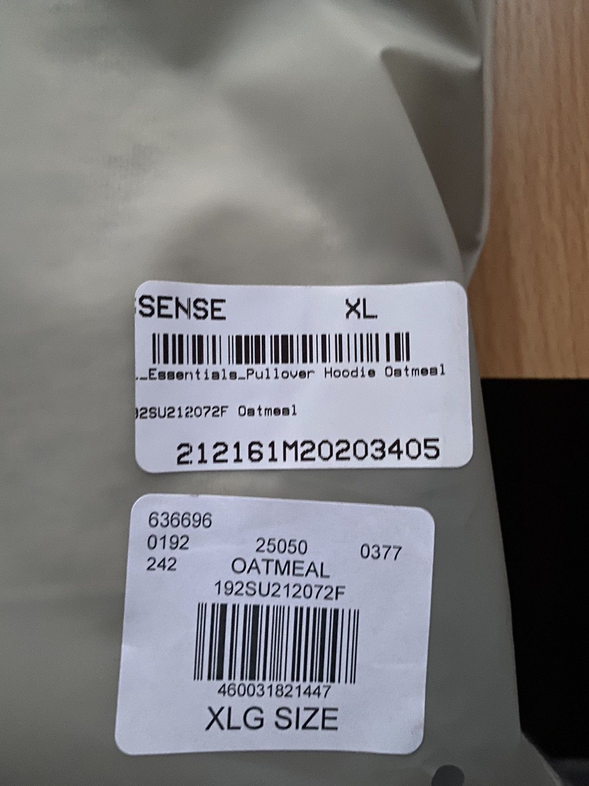 Fear of God × Pacsun Essentials Fear Of God Oatmeal Hoodie / Size XL x2 Size US XL / EU 56 / 4 - 4 Thumbnail
