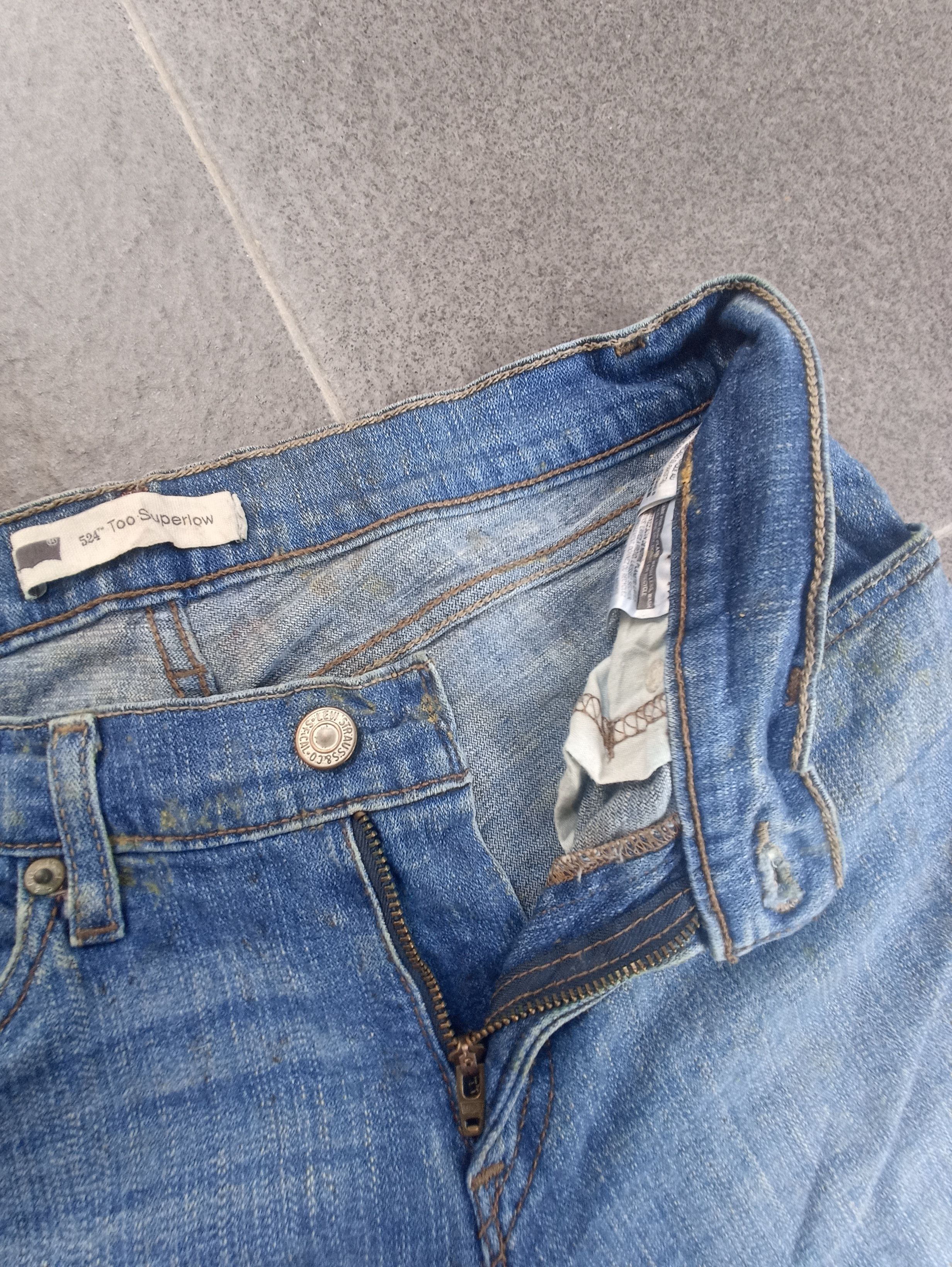 Jean × Levi's × Vintage Vintage Levis 524 Superlow Blue Wash Jeans - J232 Size 29" - 3 Thumbnail
