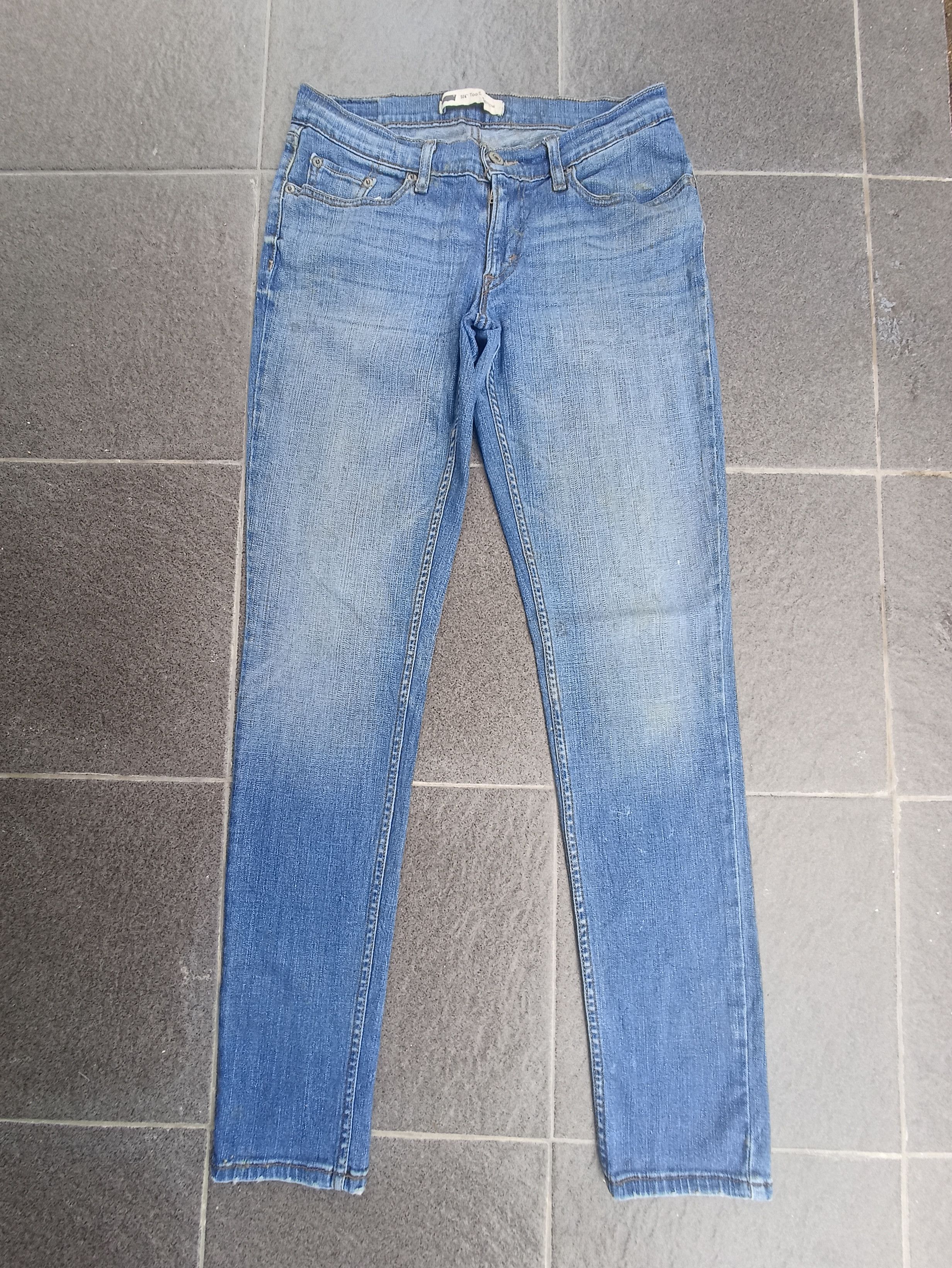Jean × Levi's × Vintage Vintage Levis 524 Superlow Blue Wash Jeans - J232 Size 29" - 1 Thumbnail