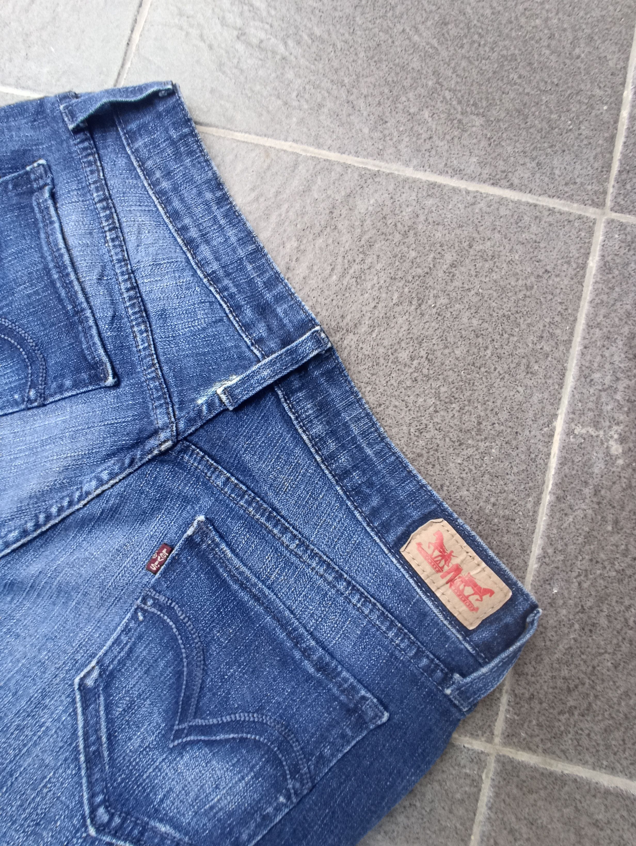 Jean × Levi's × Vintage Vintage Levis 535 Blue Wash Skinny Jeans - J233 Size 28" / US 6 / IT 42 - 9 Thumbnail