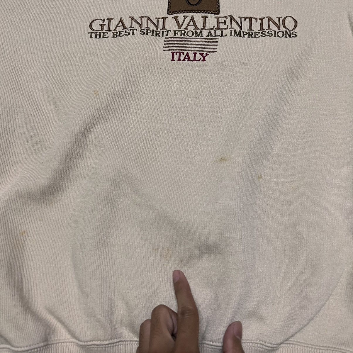 Gianni Valentino Vintage Gianni Valentino Sweatshirt Crewneck Big Logo Size US M / EU 48-50 / 2 - 6 Thumbnail