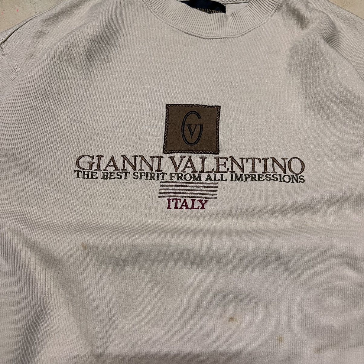Gianni Valentino Vintage Gianni Valentino Sweatshirt Crewneck Big Logo Size US M / EU 48-50 / 2 - 2 Thumbnail