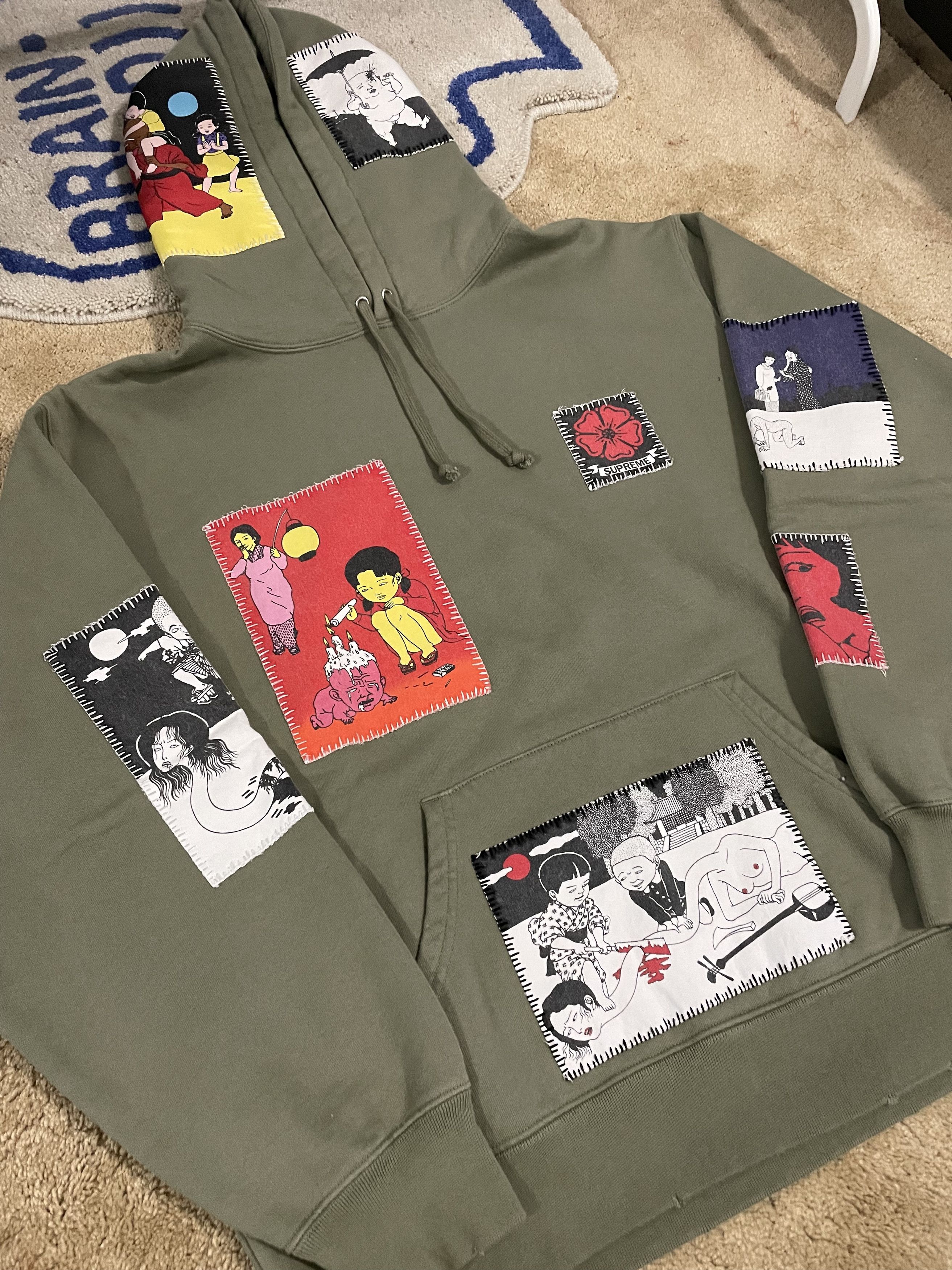 Supreme Supreme Toshio Saeki Hooded Sweatshirt Hoodie | Grailed