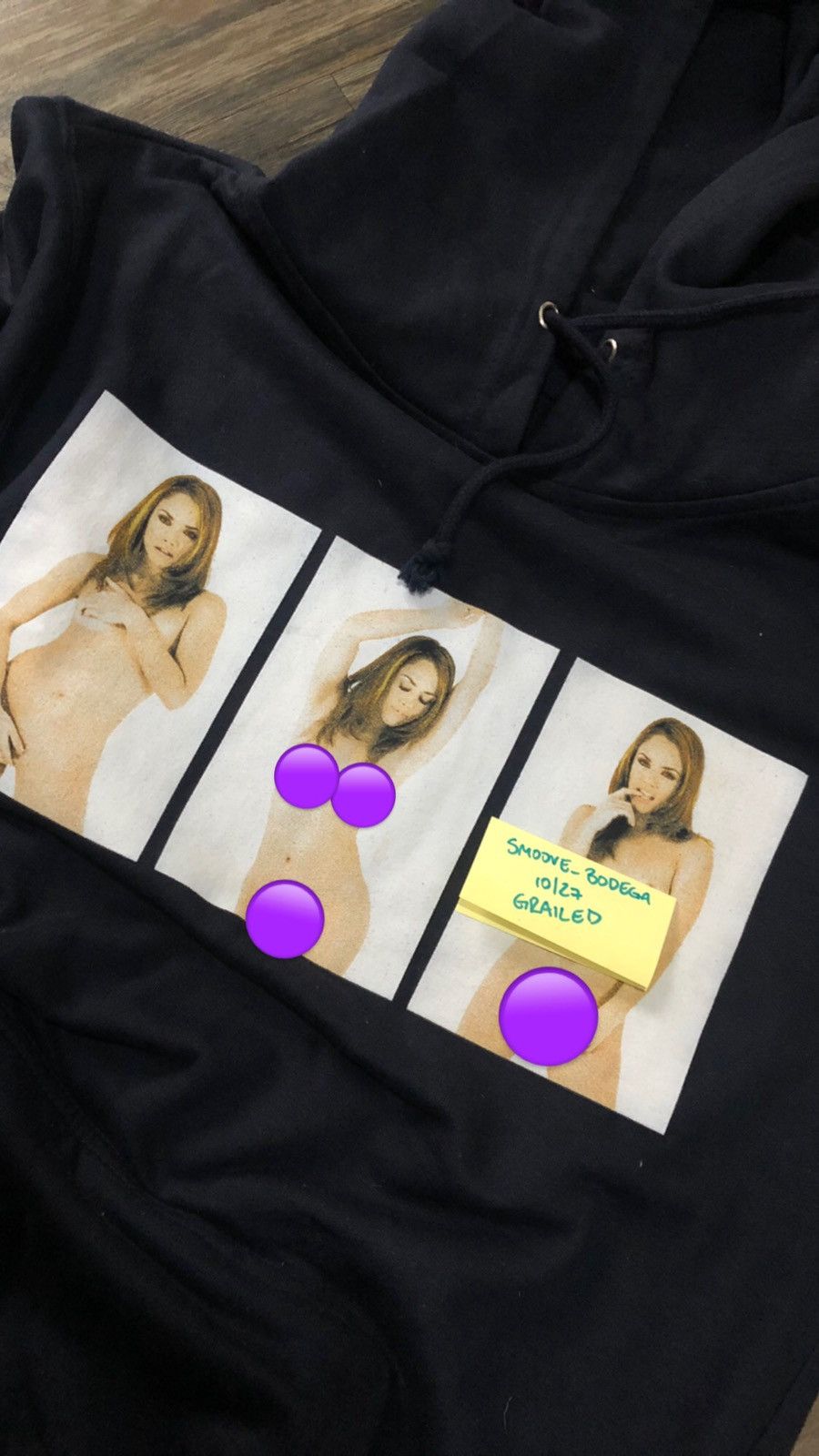 Deadline DEADLINE x KRISTINA ROSE Streetwear Hoodie Navy Size 